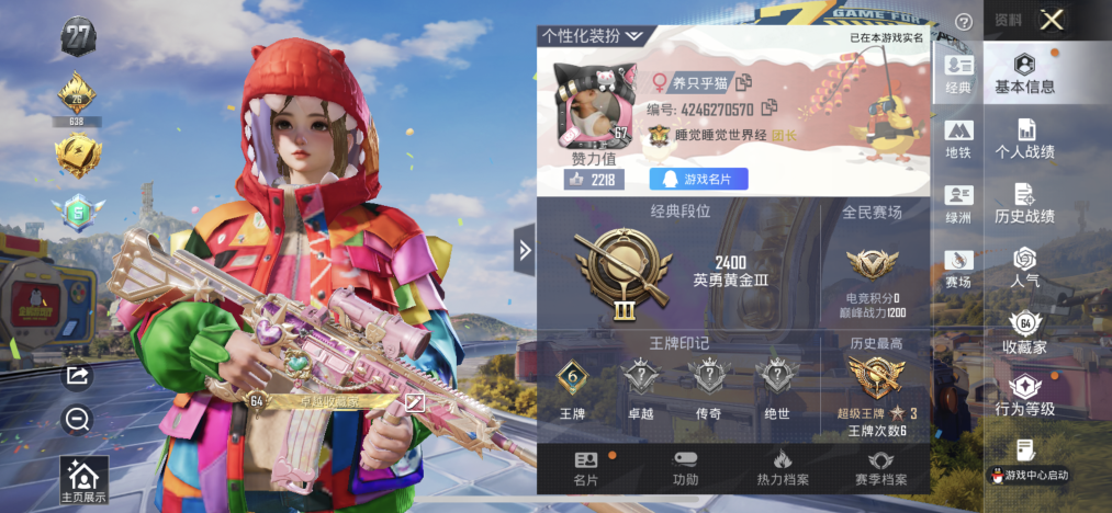 HPLX4177988和平精英账号详情图2