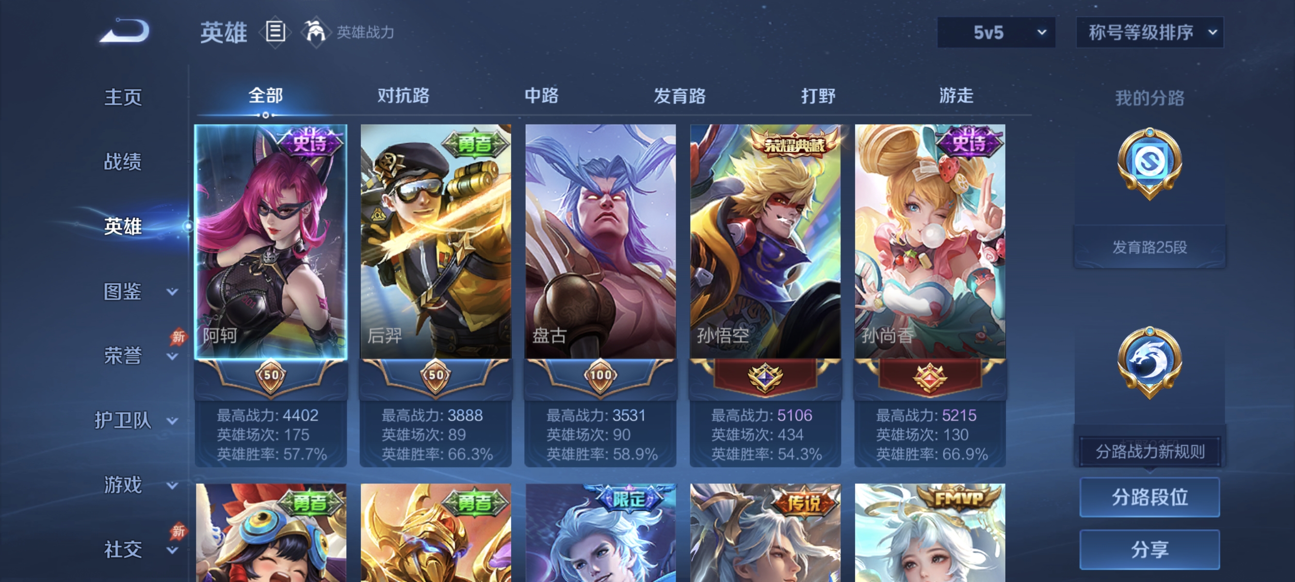 WZLX4315089王者荣耀账号详情图2