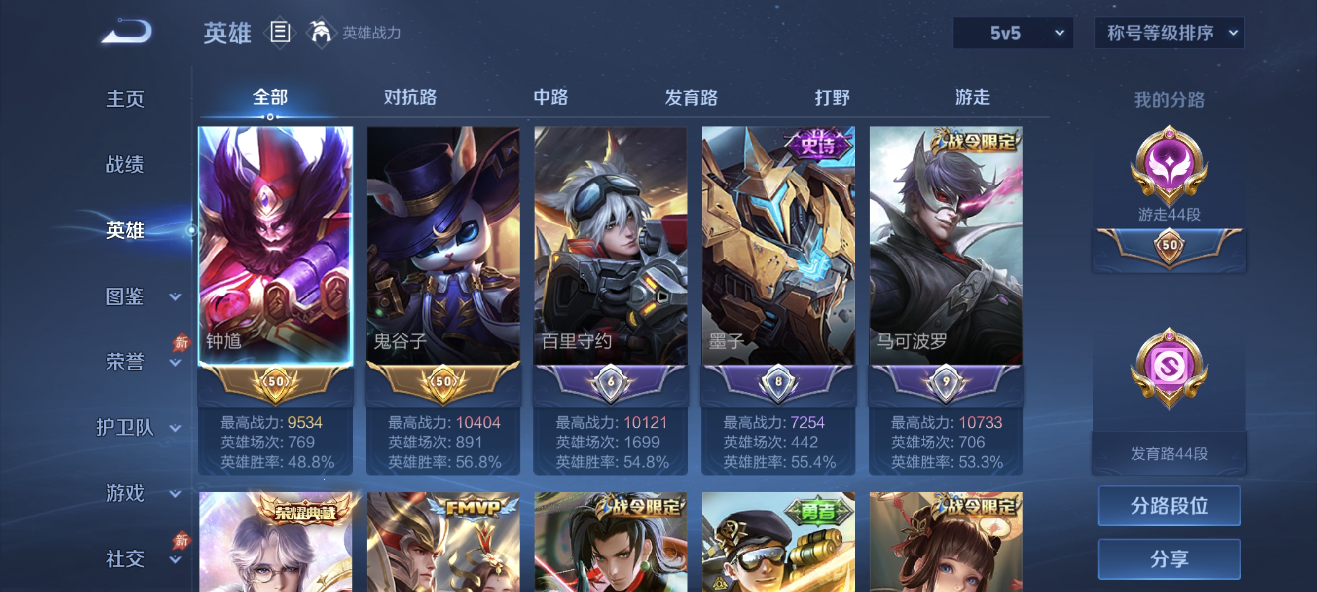 WZLX4315098王者荣耀账号详情图3