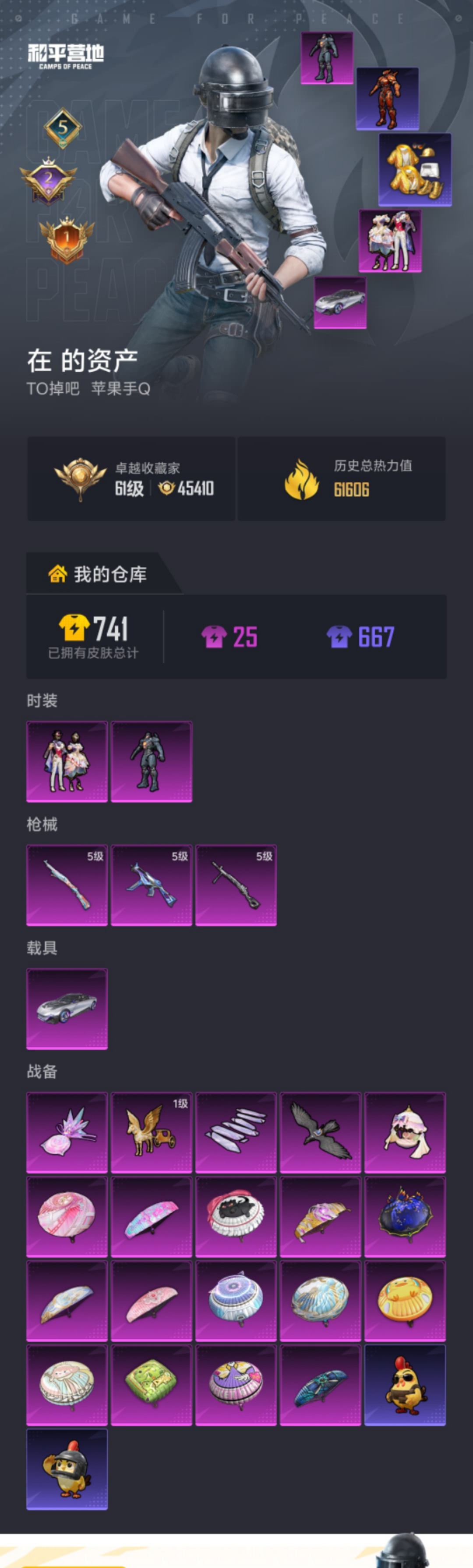 HPLX4180922和平精英账号详情图17