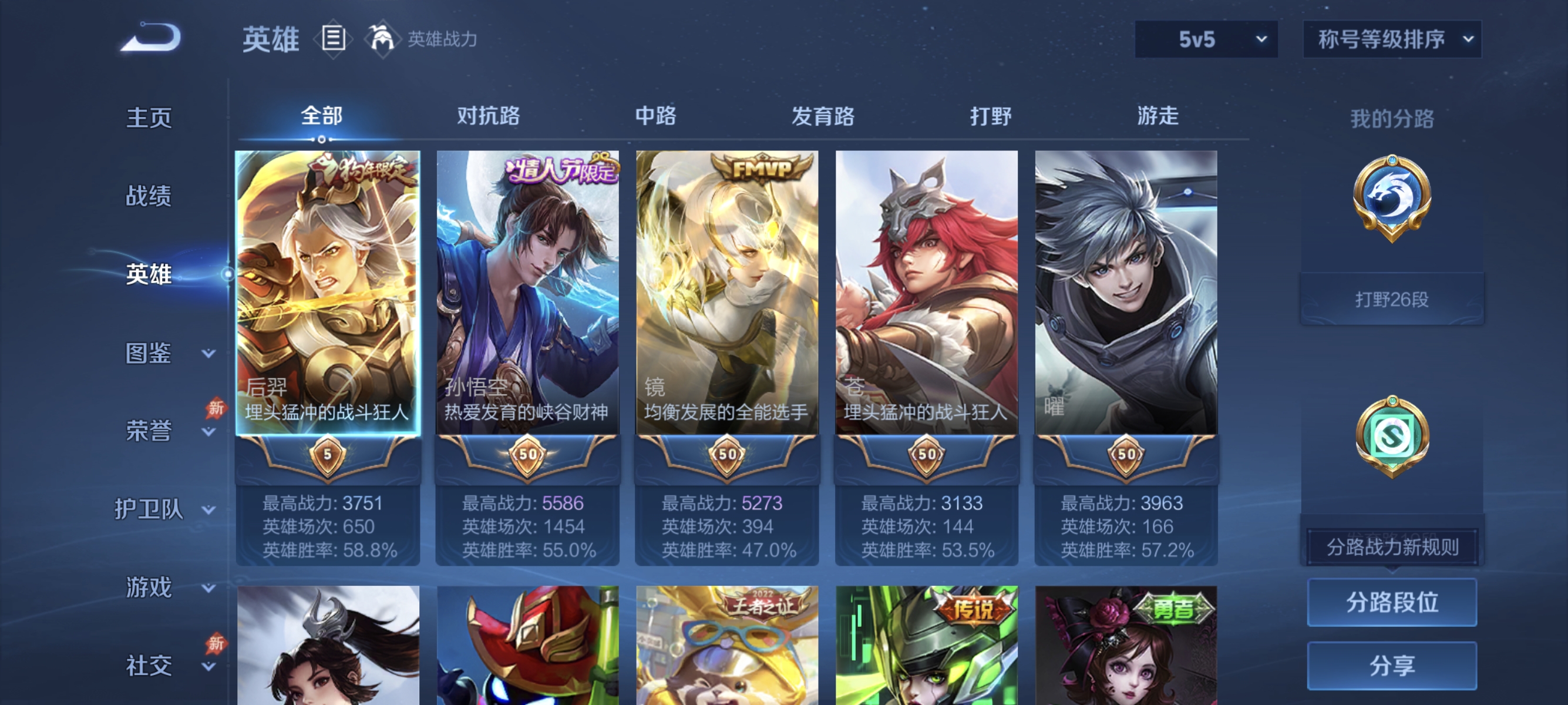 WZLX4318618王者荣耀账号详情图2