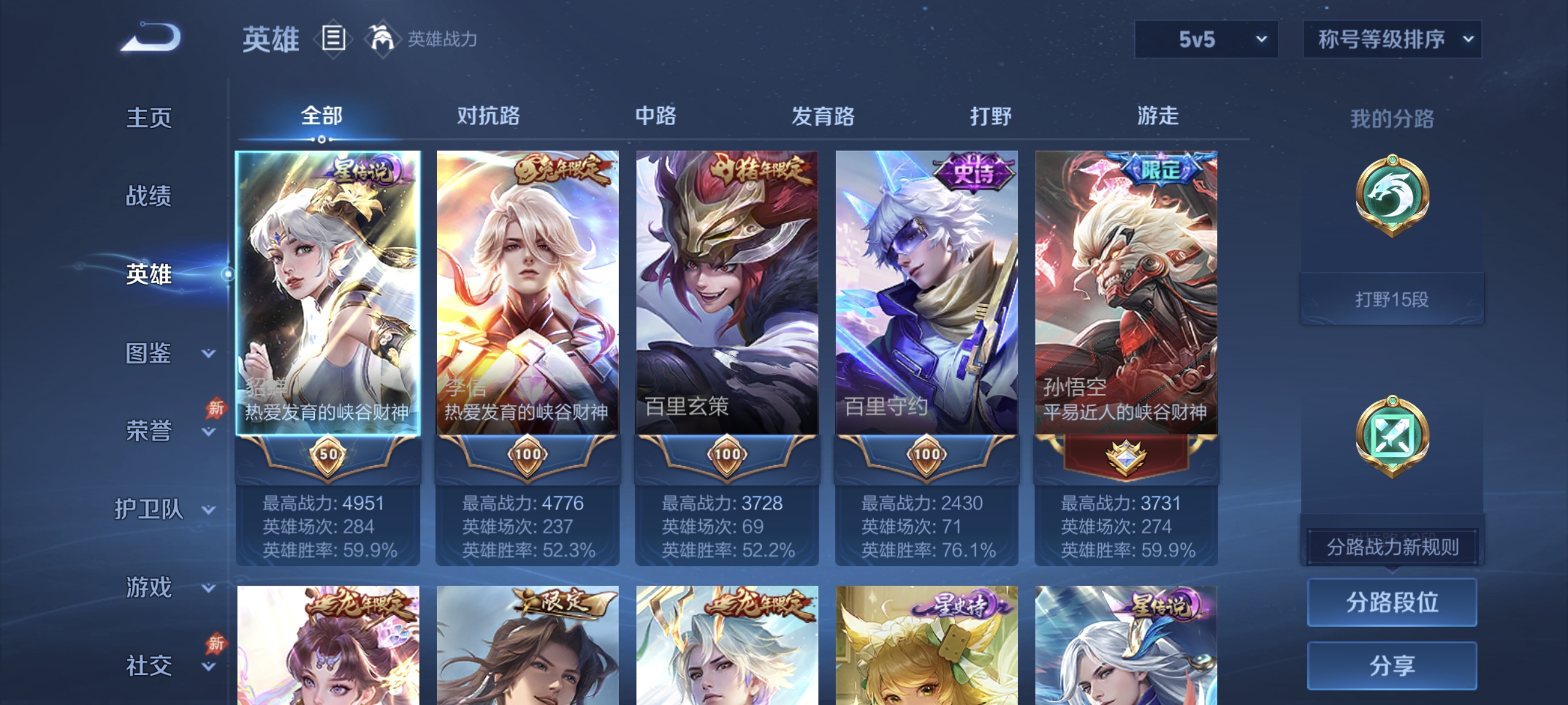 WZLX4318629王者荣耀账号详情图2