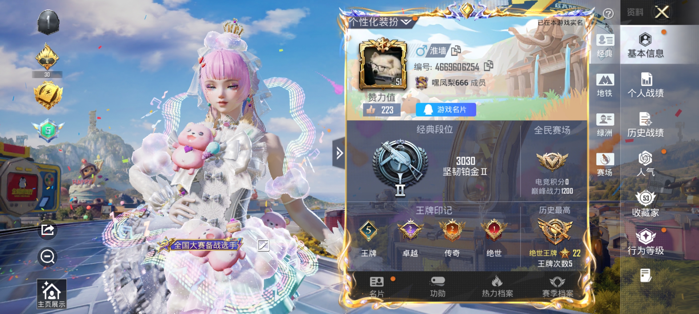 HPLX4183100和平精英账号详情图2