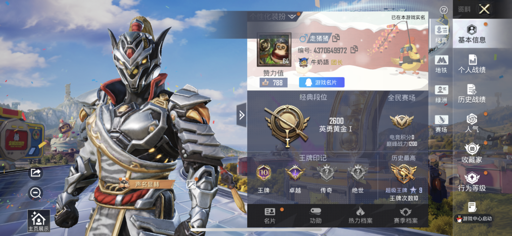 HPLX4183110和平精英账号详情图2