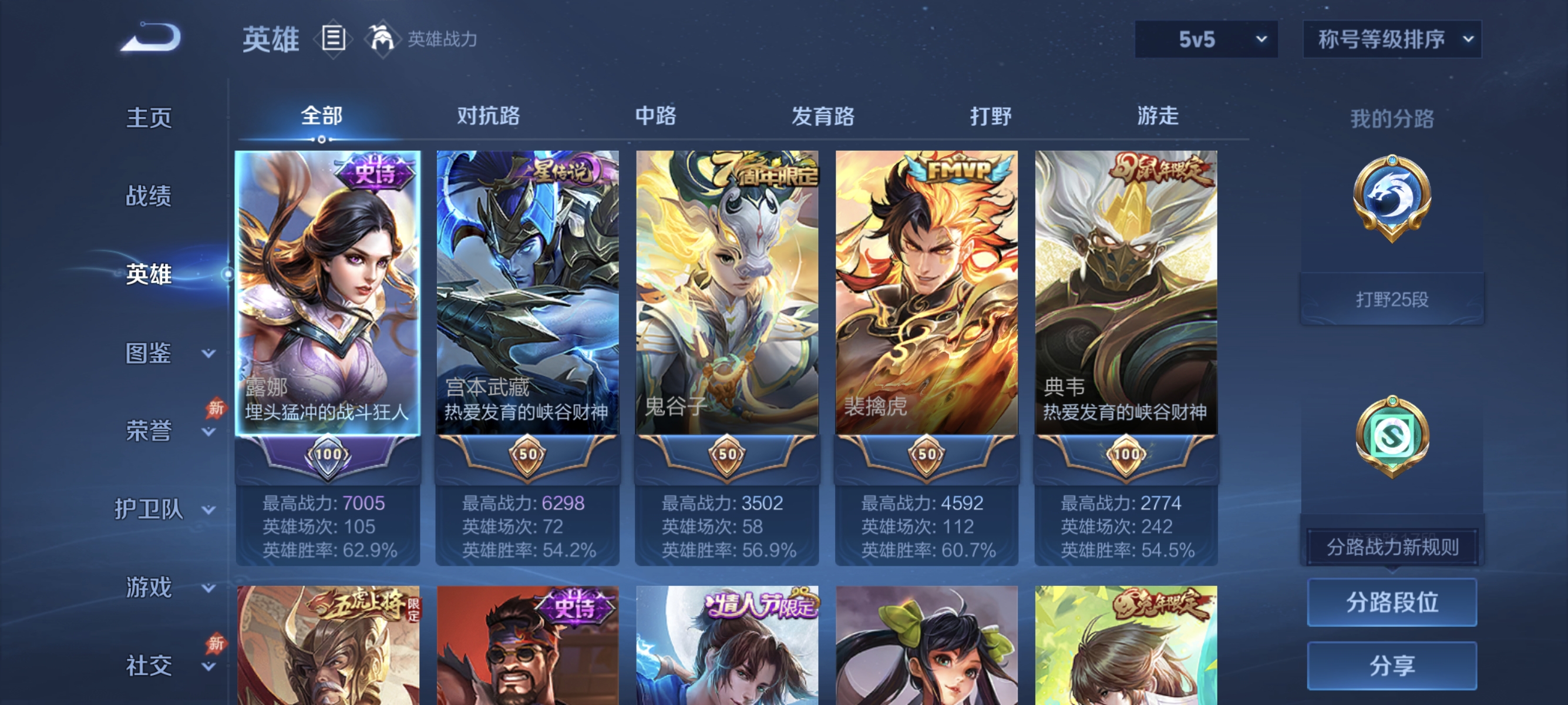 WZLX4320167王者荣耀账号详情图2