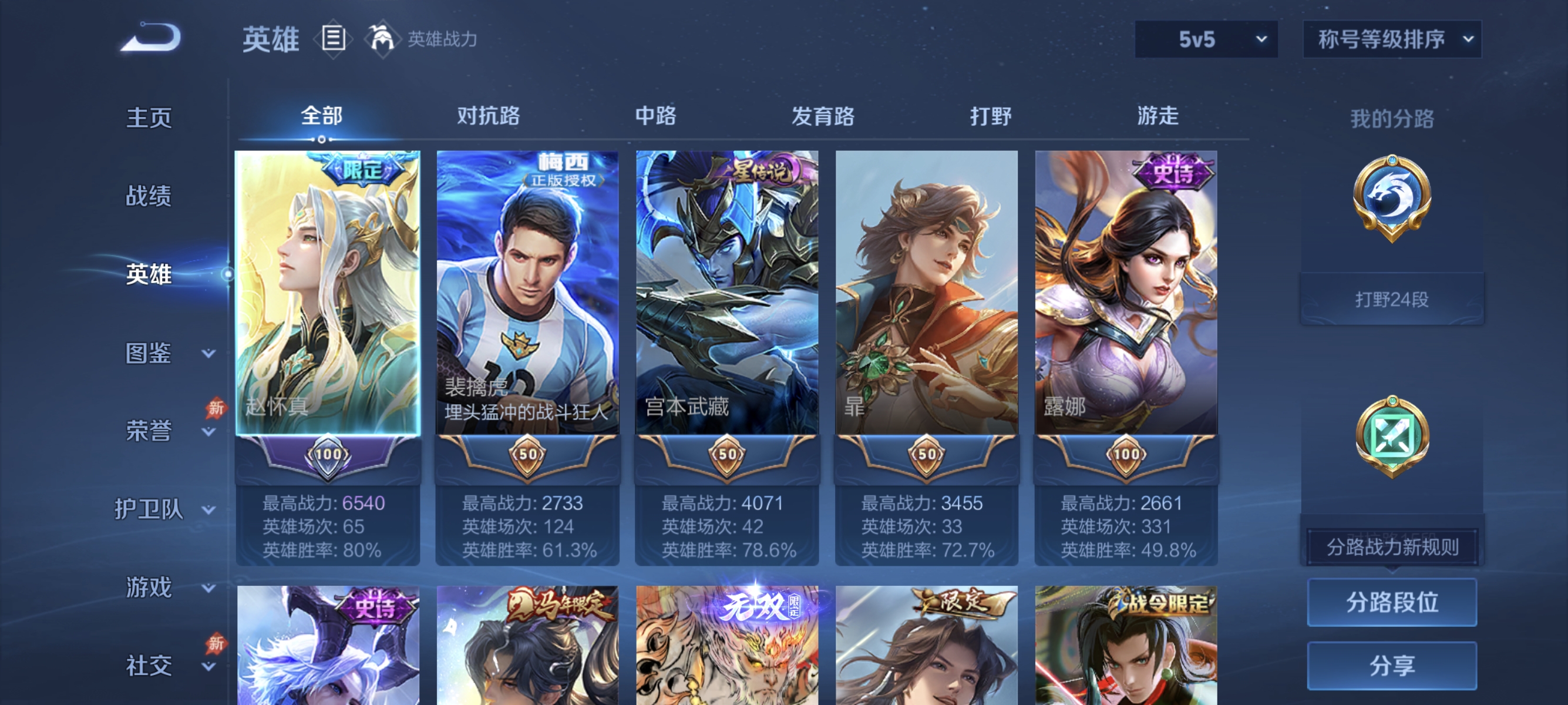 WZLX4320158王者荣耀账号详情图2