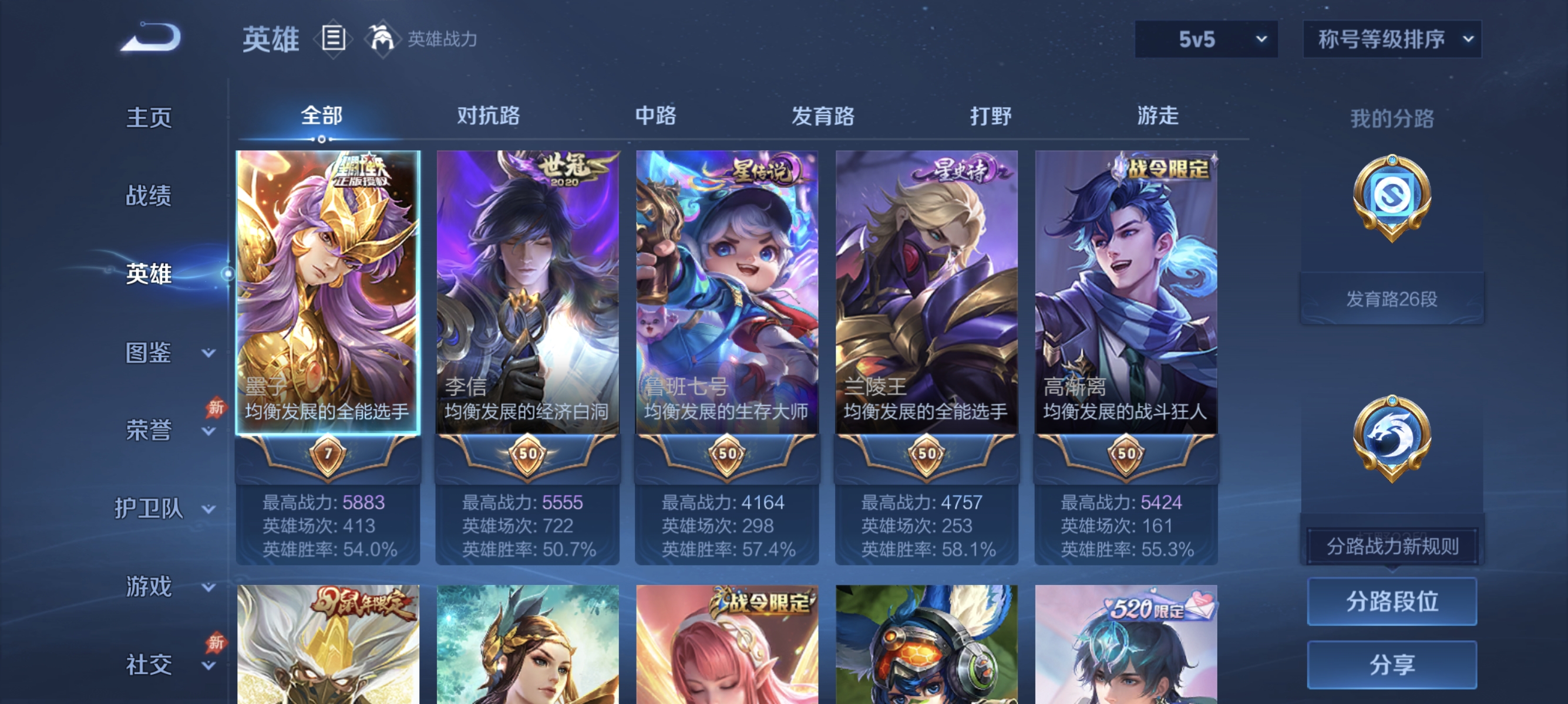 WZLX4327727王者荣耀账号详情图2