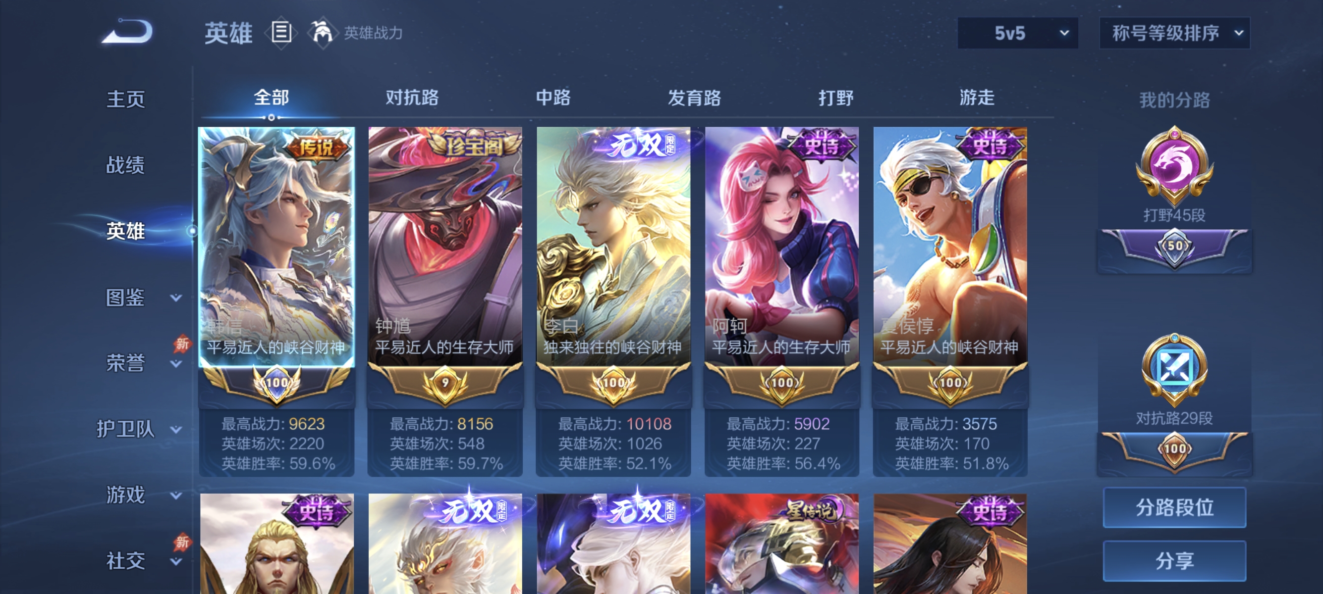 WZLX4335035王者荣耀账号详情图2