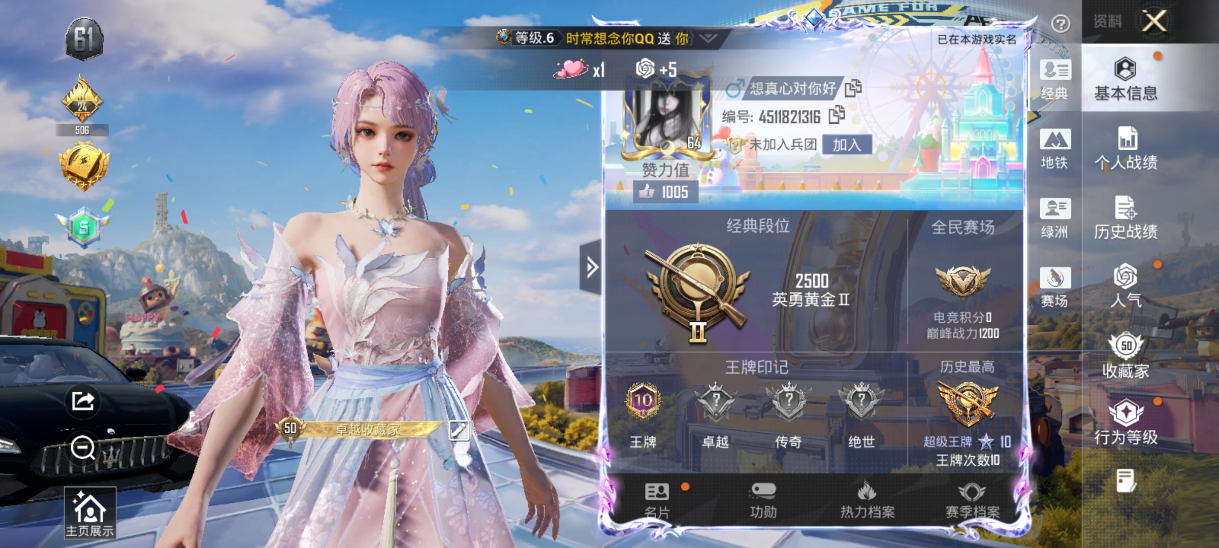 HPLX4196192和平精英账号详情图2