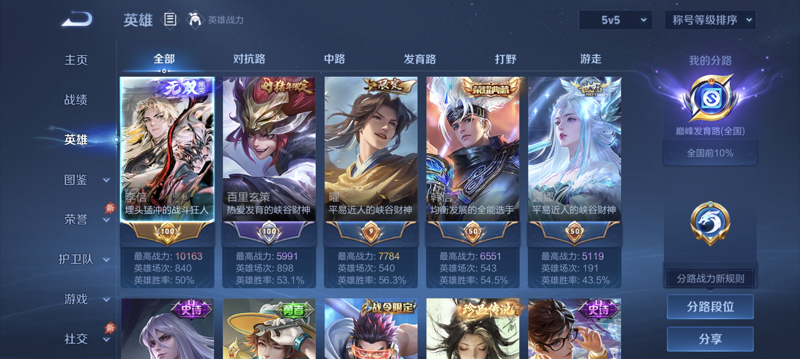 WZLX4349533王者荣耀账号详情图2