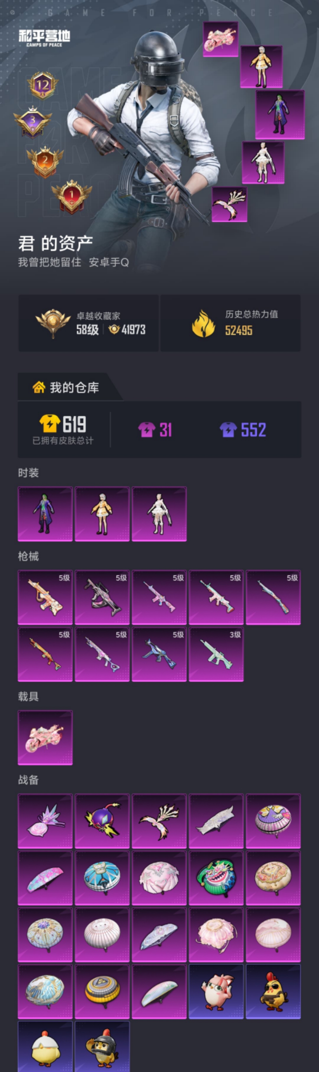 HPLX4231773和平精英账号详情图20 HPLX4231773和平精英账号详情图20