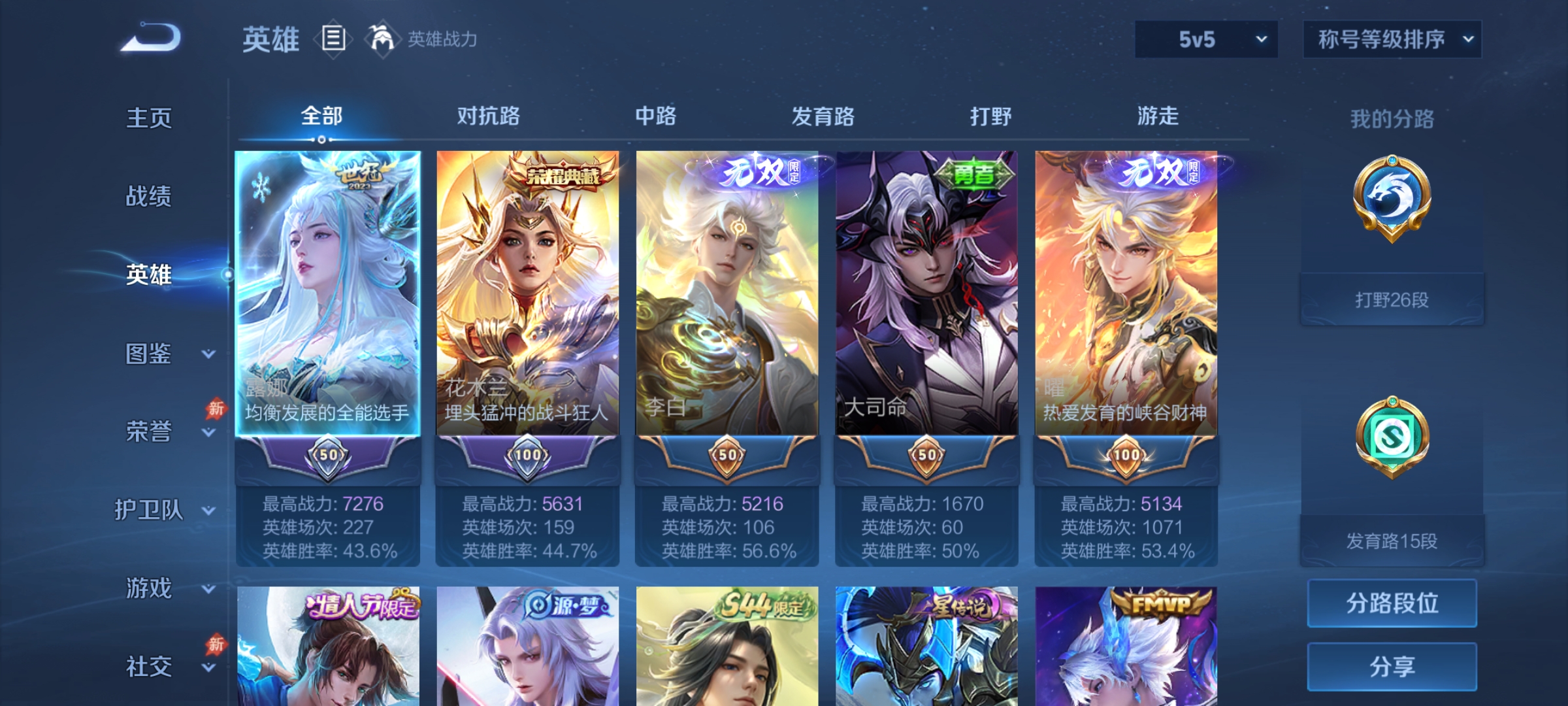 WZLX4533475王者荣耀账号详情图2