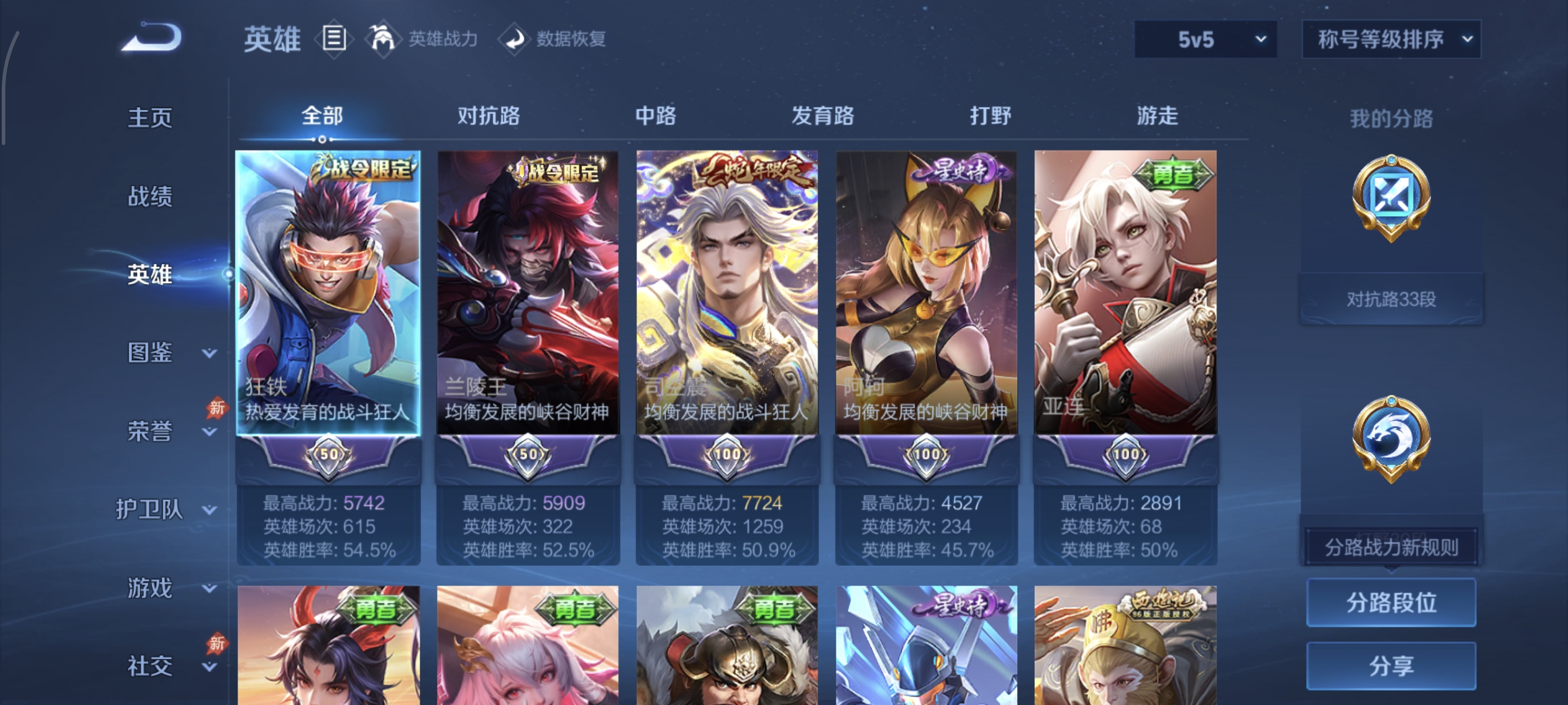 WZMMN4660867王者荣耀账号详情图7 WZMMN4660867王者荣耀账号详情图7