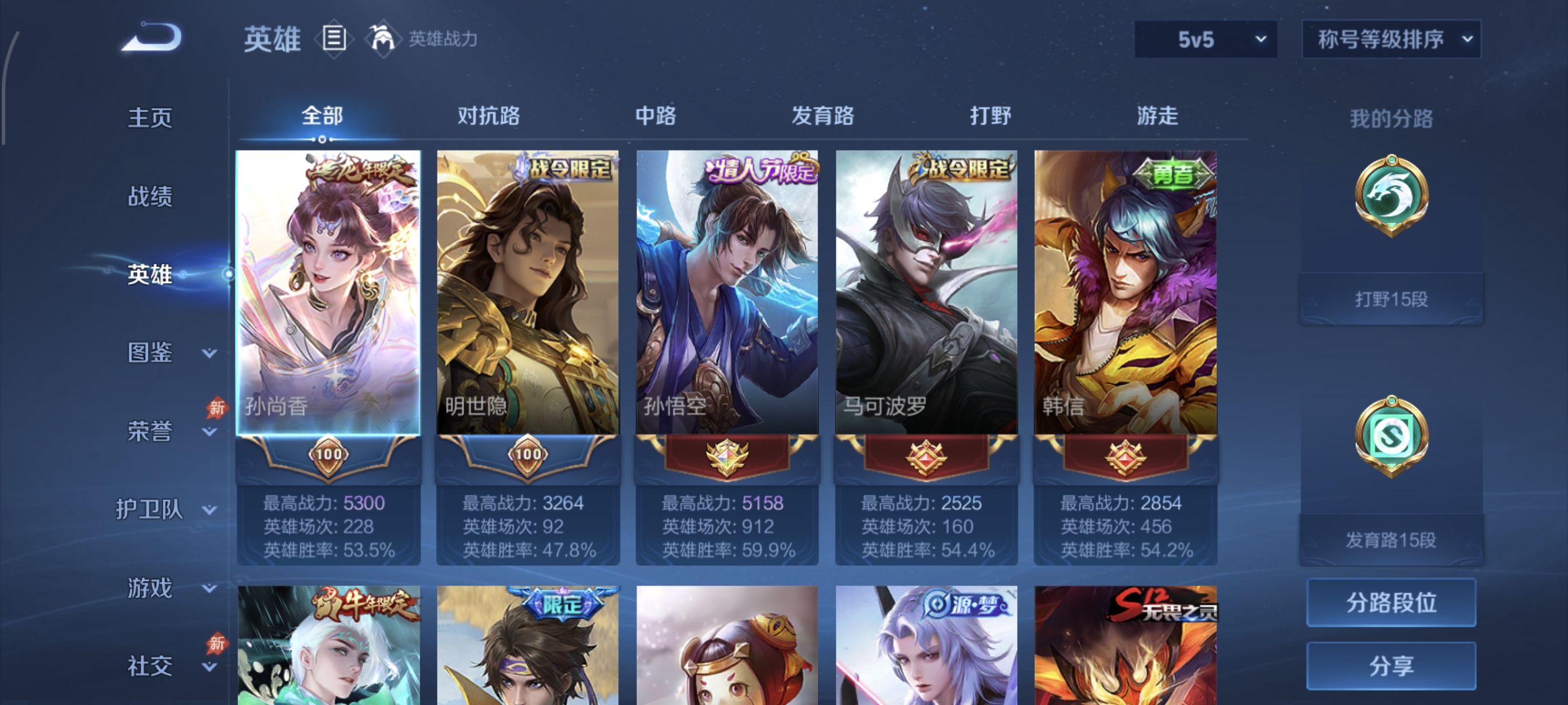 WZMMN4601907王者荣耀账号详情图7 WZMMN4601907王者荣耀账号详情图7