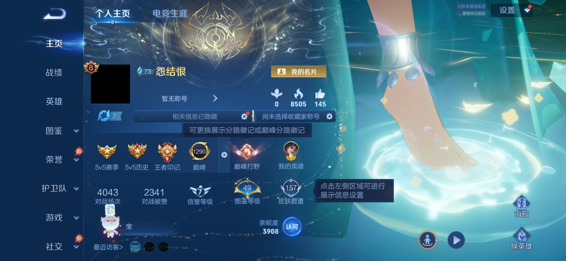 WZMMN4616995王者荣耀账号详情图5 WZMMN4616995王者荣耀账号详情图5