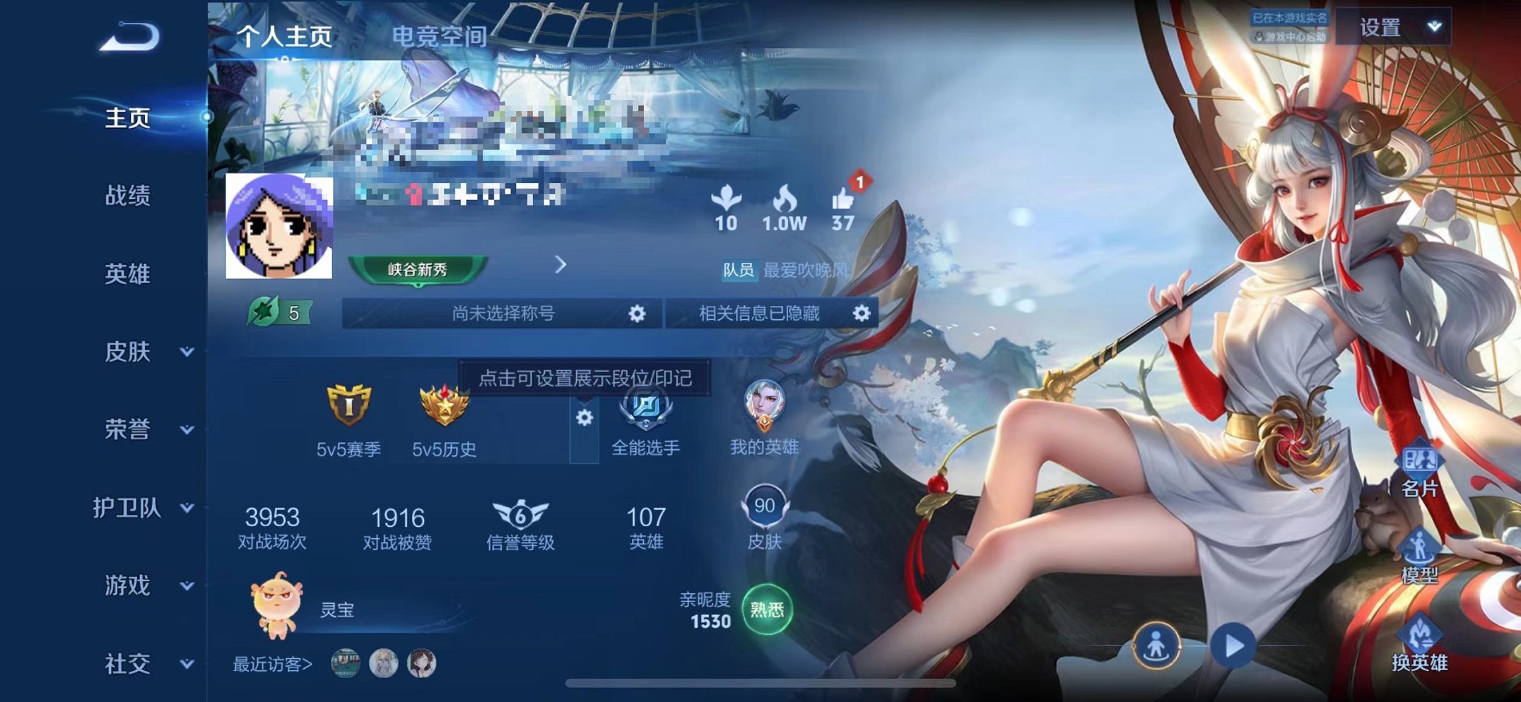 王者荣耀账号苹果QQ灵祝】苹果QQ-107英雄-90皮肤【传说皮肤】影龙天霄 记忆之芯 电玩·雷克斯 祈雪灵祝 地狱之眼