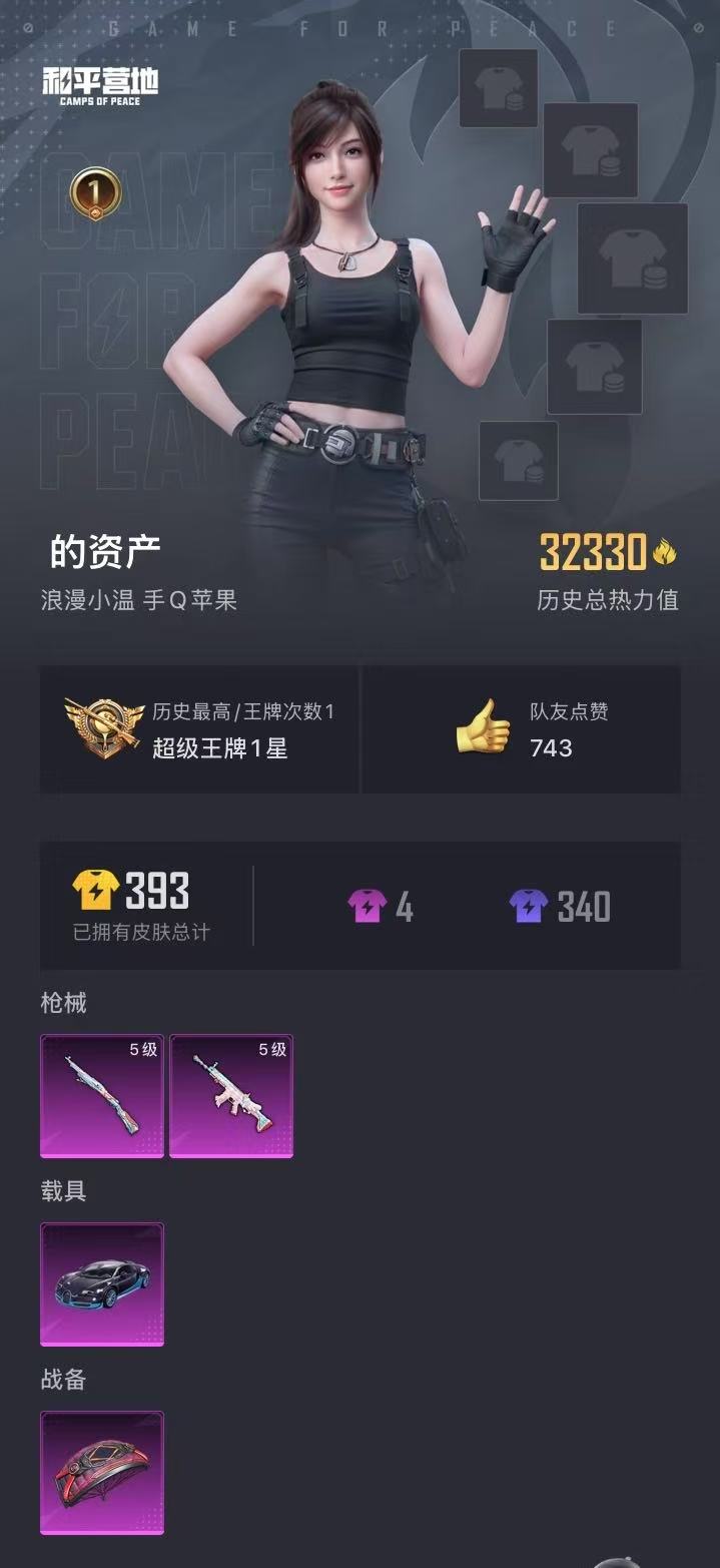 HPQM3276785和平精英账号详情图7 HPQM3276785和平精英账号详情图7