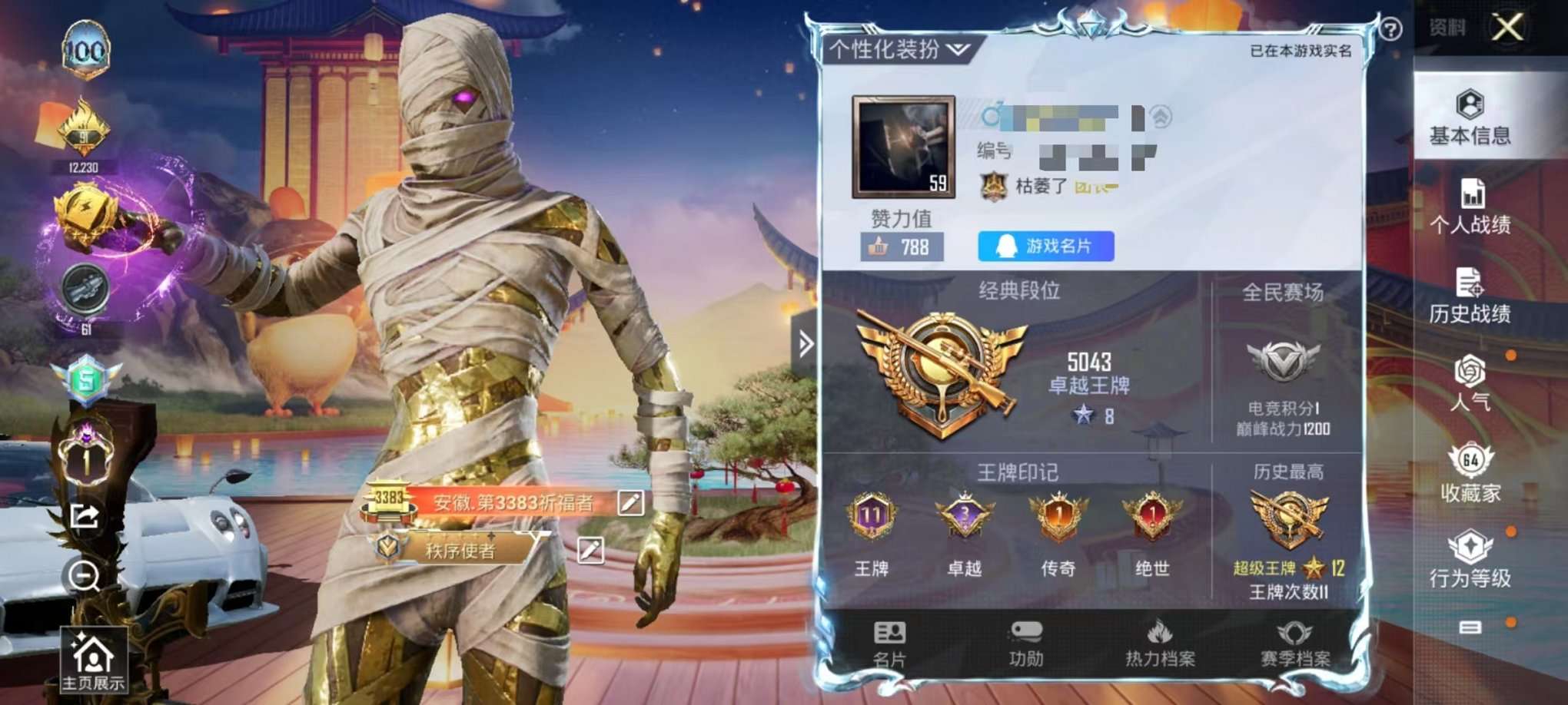 HPQM3160653和平精英账号详情图1