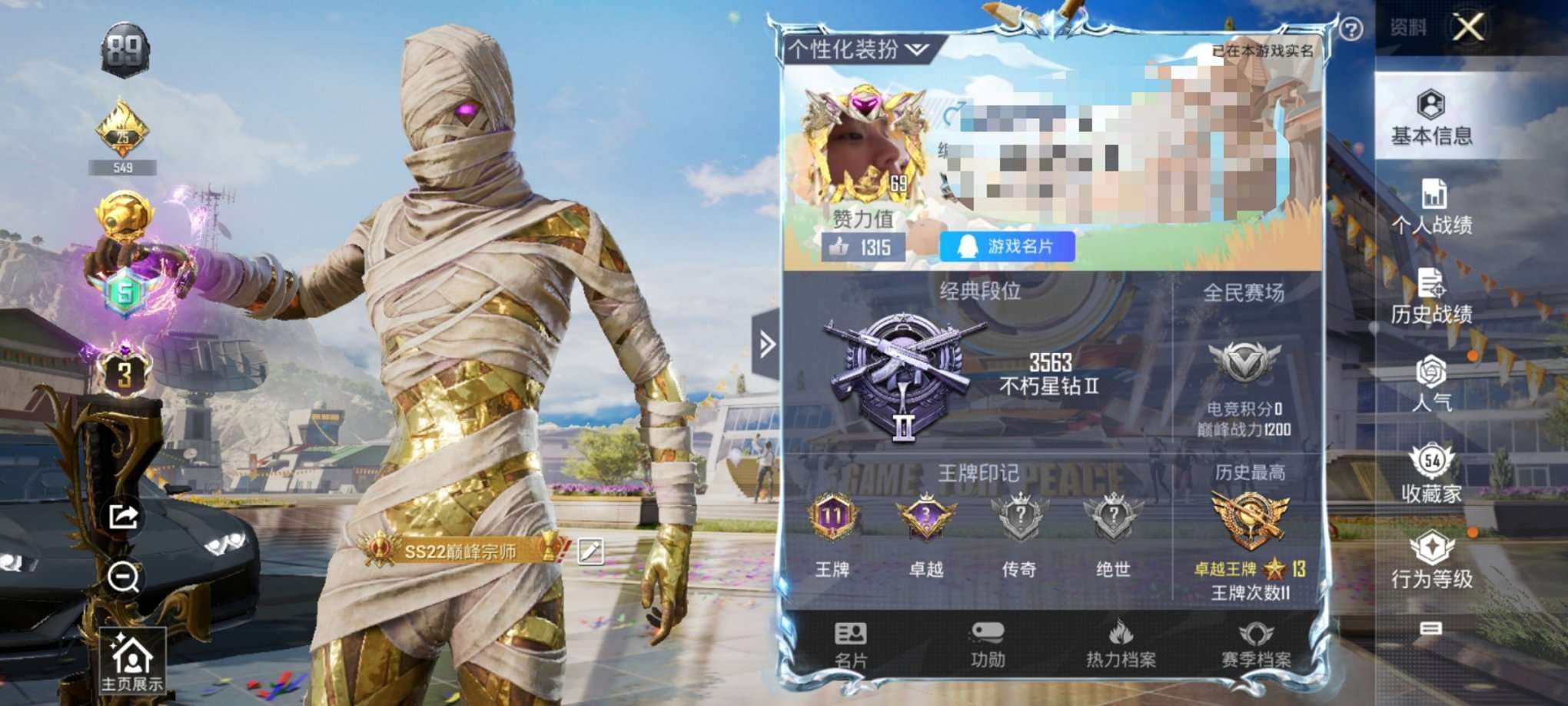 HPQM3160663和平精英账号详情图1