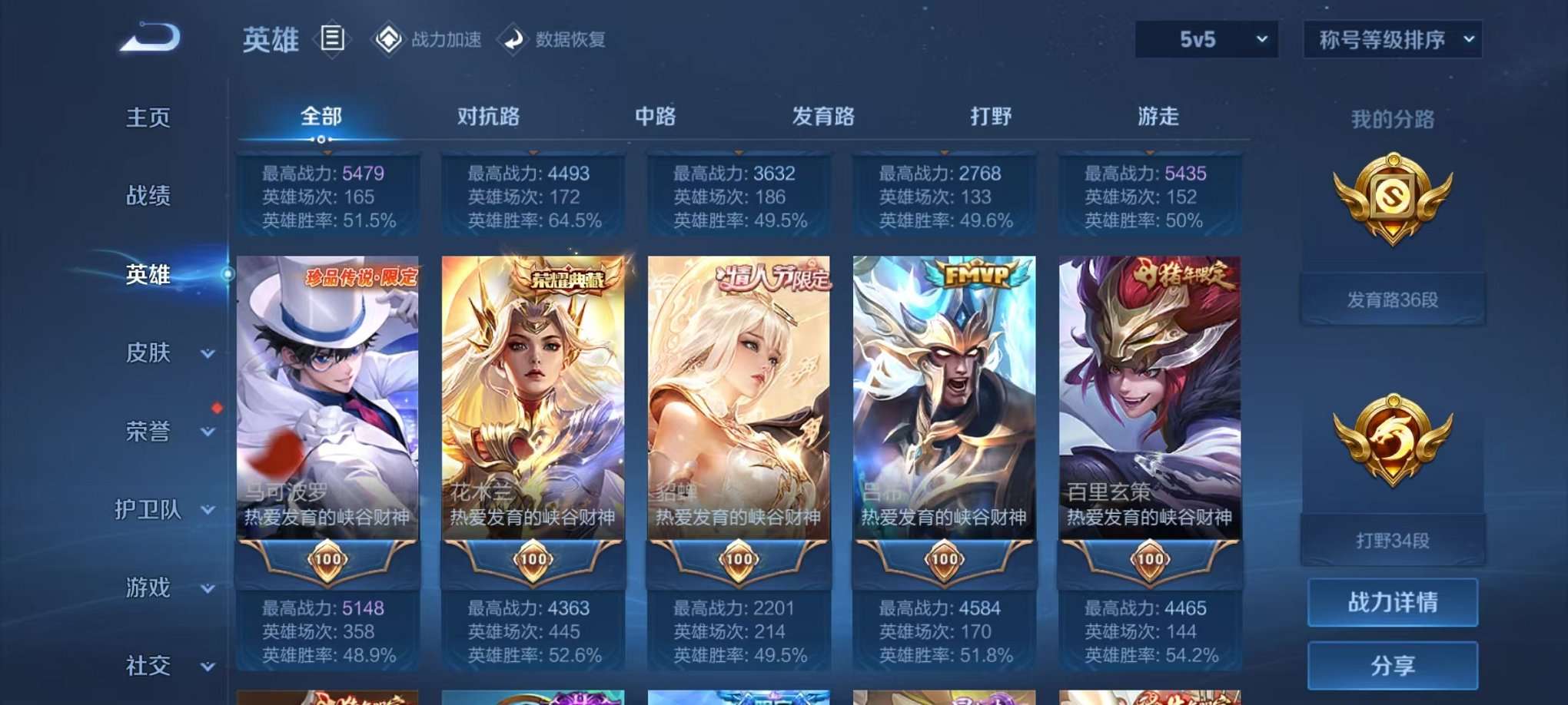 WZQM3102692王者荣耀账号详情图6