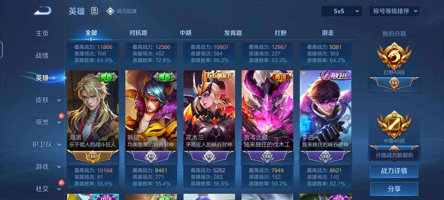 WZQM3121962王者荣耀账号详情图5 WZQM3121962王者荣耀账号详情图5