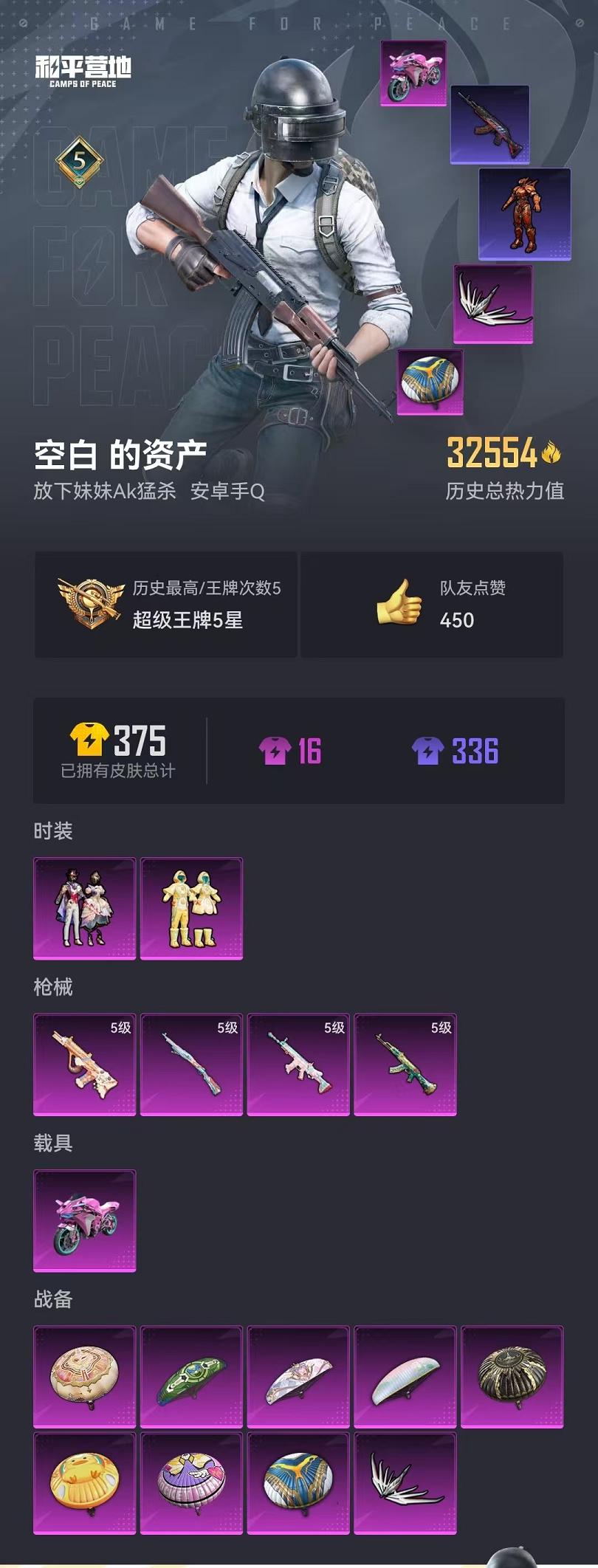 HPQM3276874和平精英账号详情图8