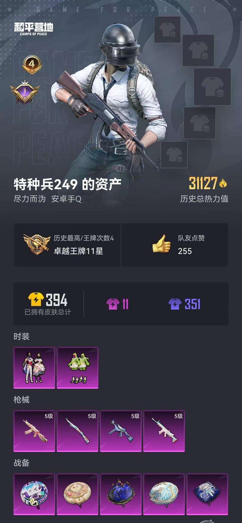 HPCMW3304461和平精英账号详情图22 HPCMW3304461和平精英账号详情图22