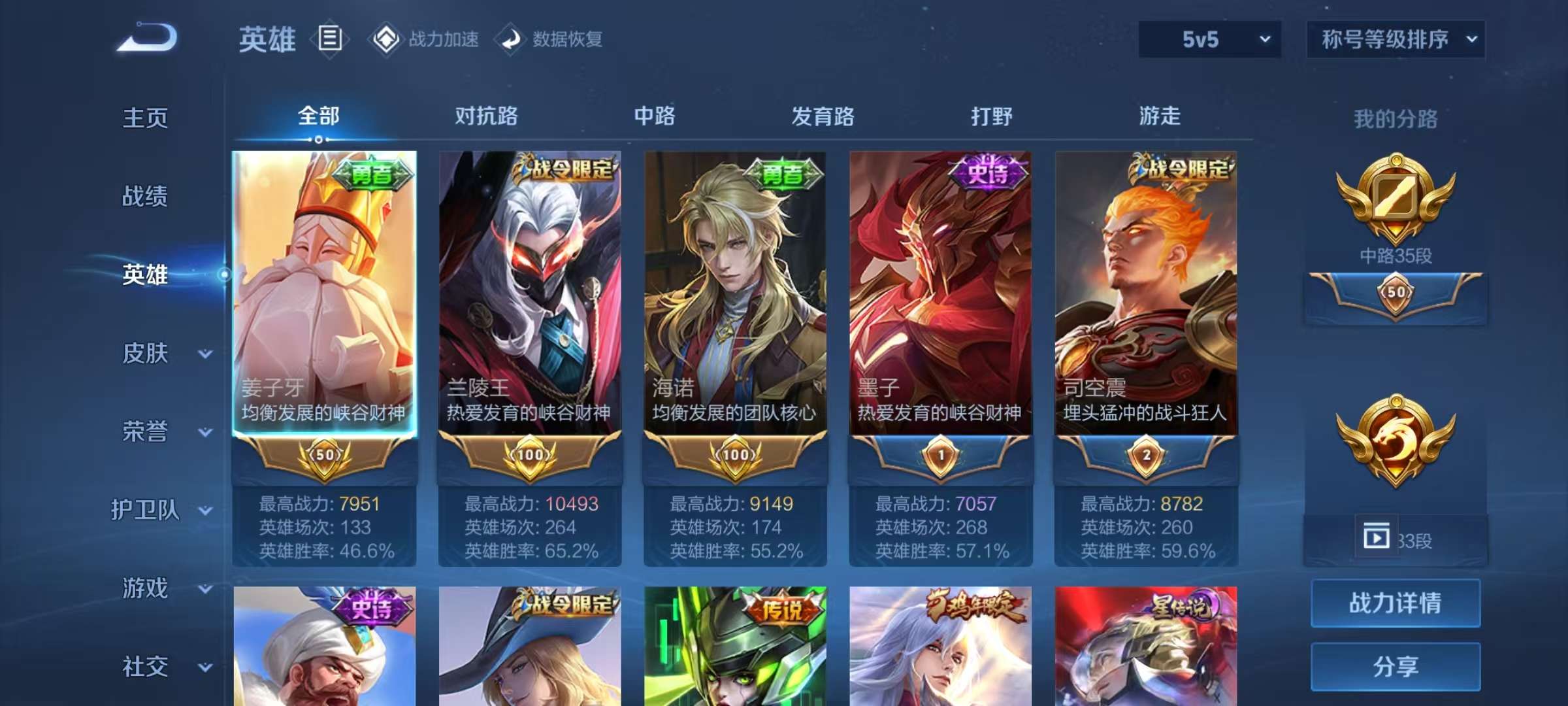 WZCMW3280304王者荣耀账号详情图6 WZCMW3280304王者荣耀账号详情图6