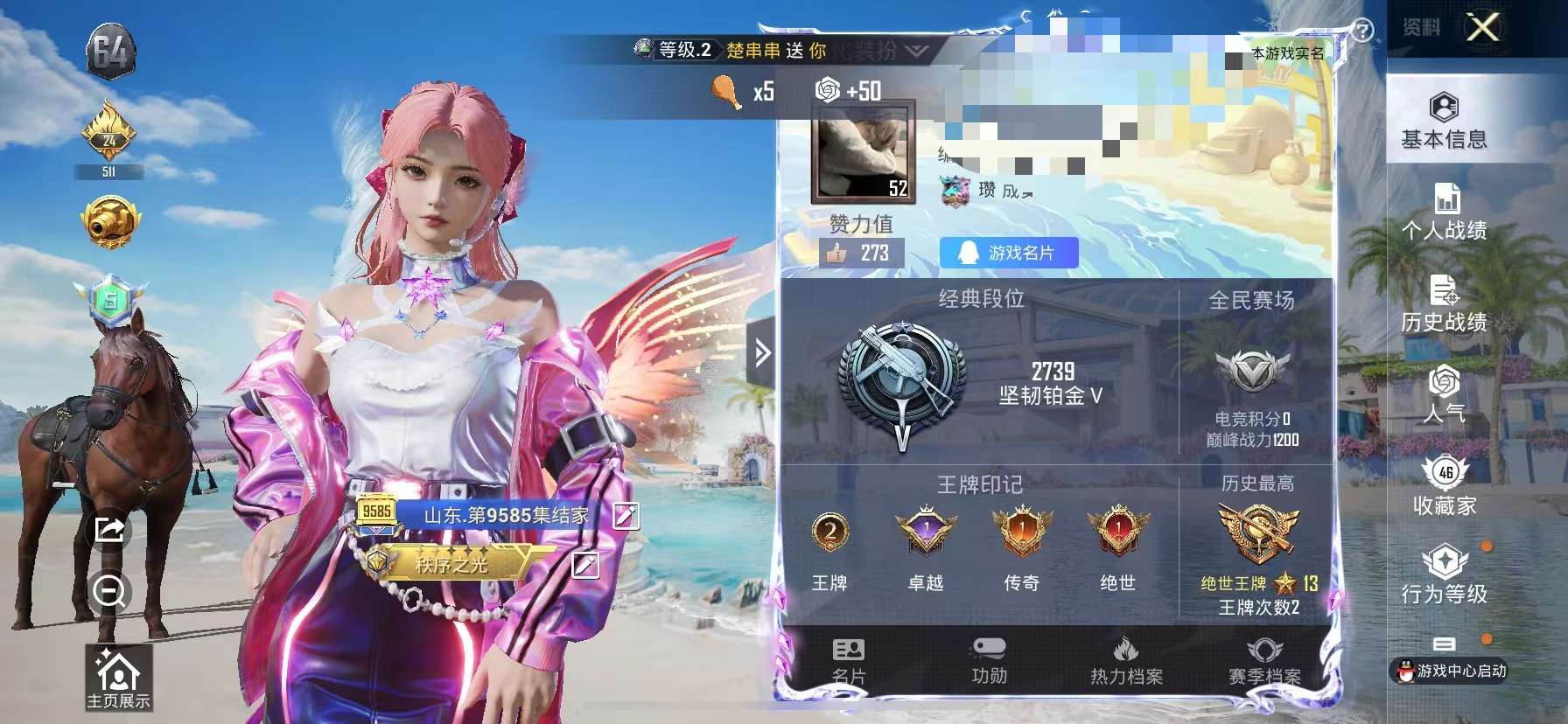 HPCMW3313084和平精英账号详情图2