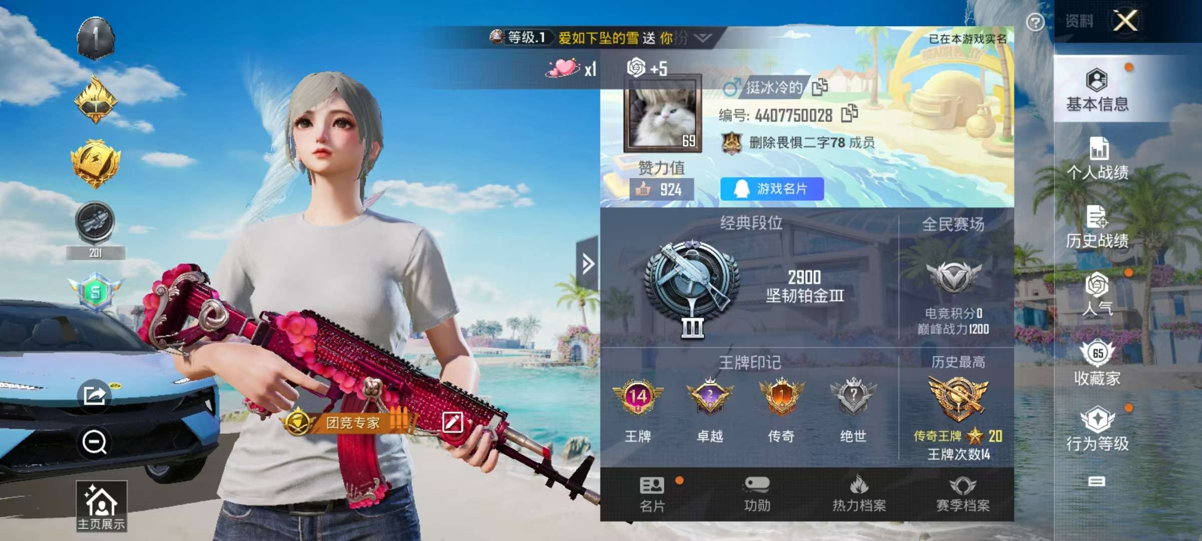 HPCMW3313462和平精英账号详情图2 HPCMW3313462和平精英账号详情图2