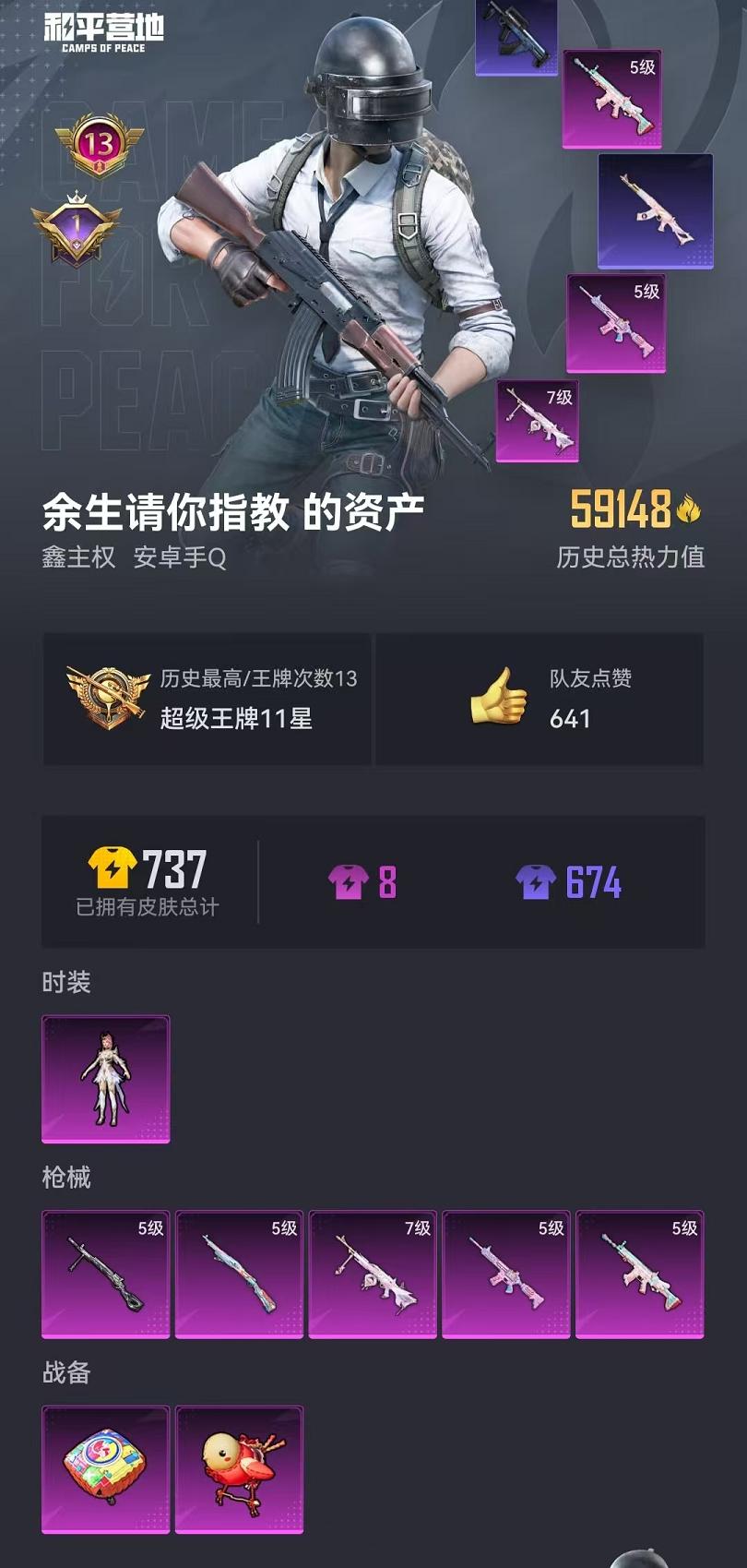 HPCMW3325594和平精英账号详情图7 HPCMW3325594和平精英账号详情图7