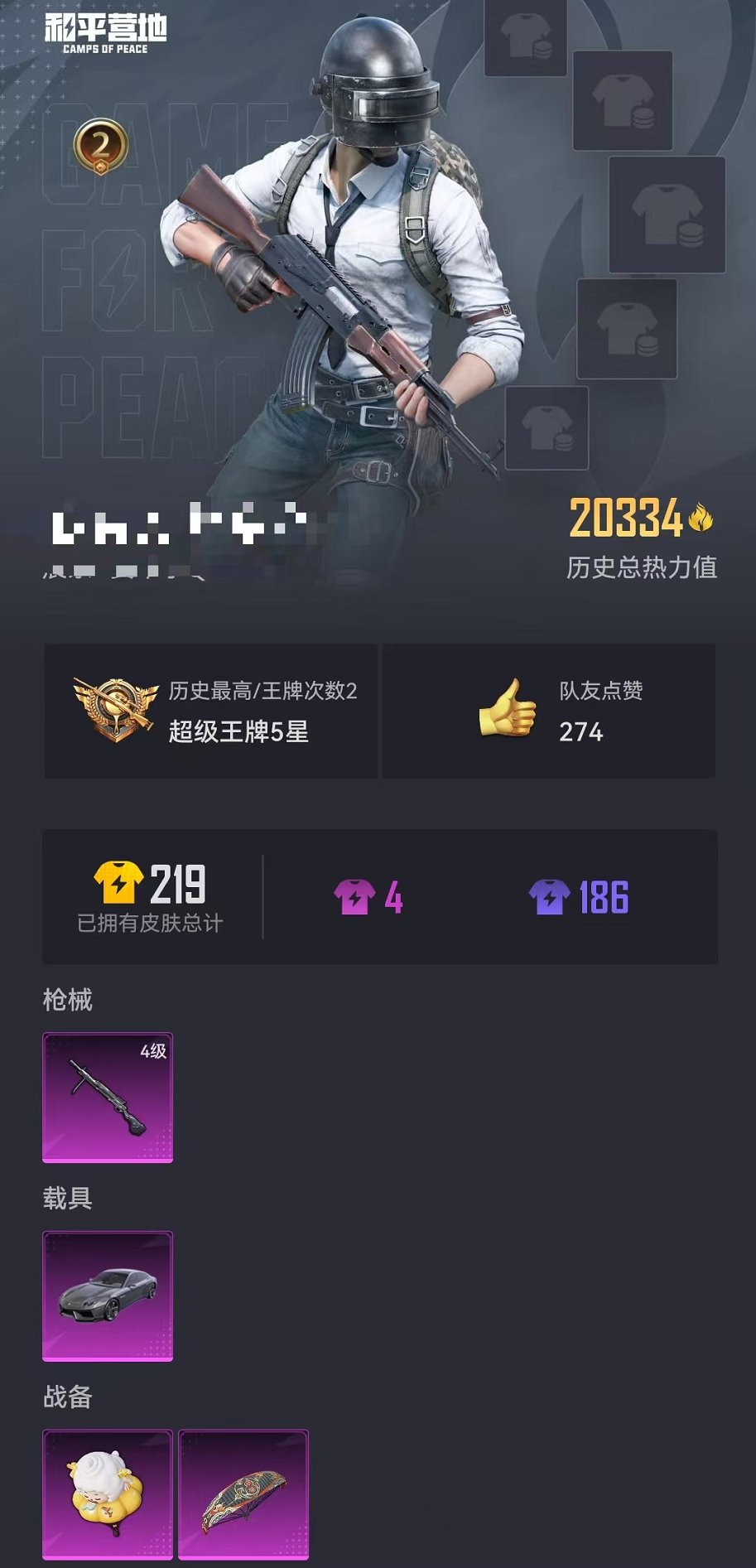 HPCMW3319753和平精英账号详情图22 HPCMW3319753和平精英账号详情图22