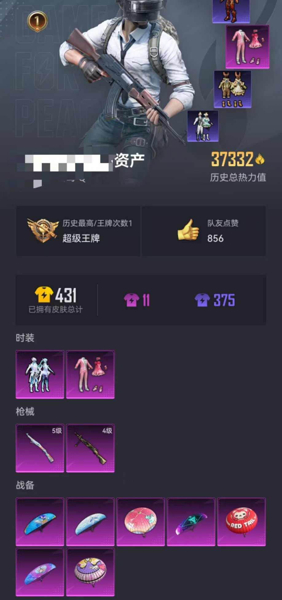 HPCMW3329334和平精英账号详情图23 HPCMW3329334和平精英账号详情图23