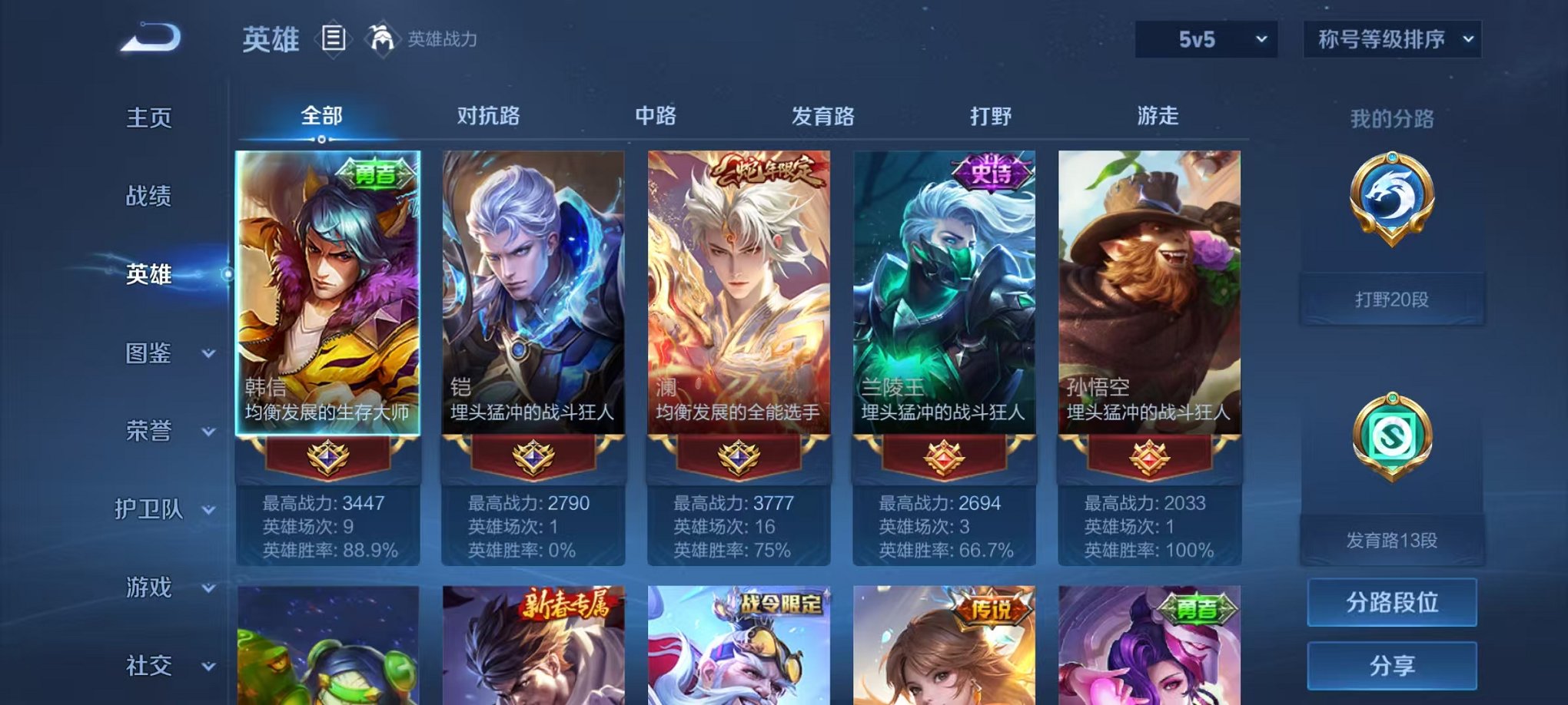 WZCMW3416423王者荣耀账号详情图2