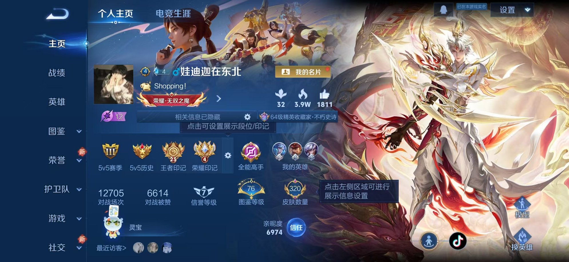 王者荣耀账号安卓QQ123英雄-320皮肤-可二次【320皮肤1水晶2星元13传说可秒换绑】安卓QQ-123英雄-320