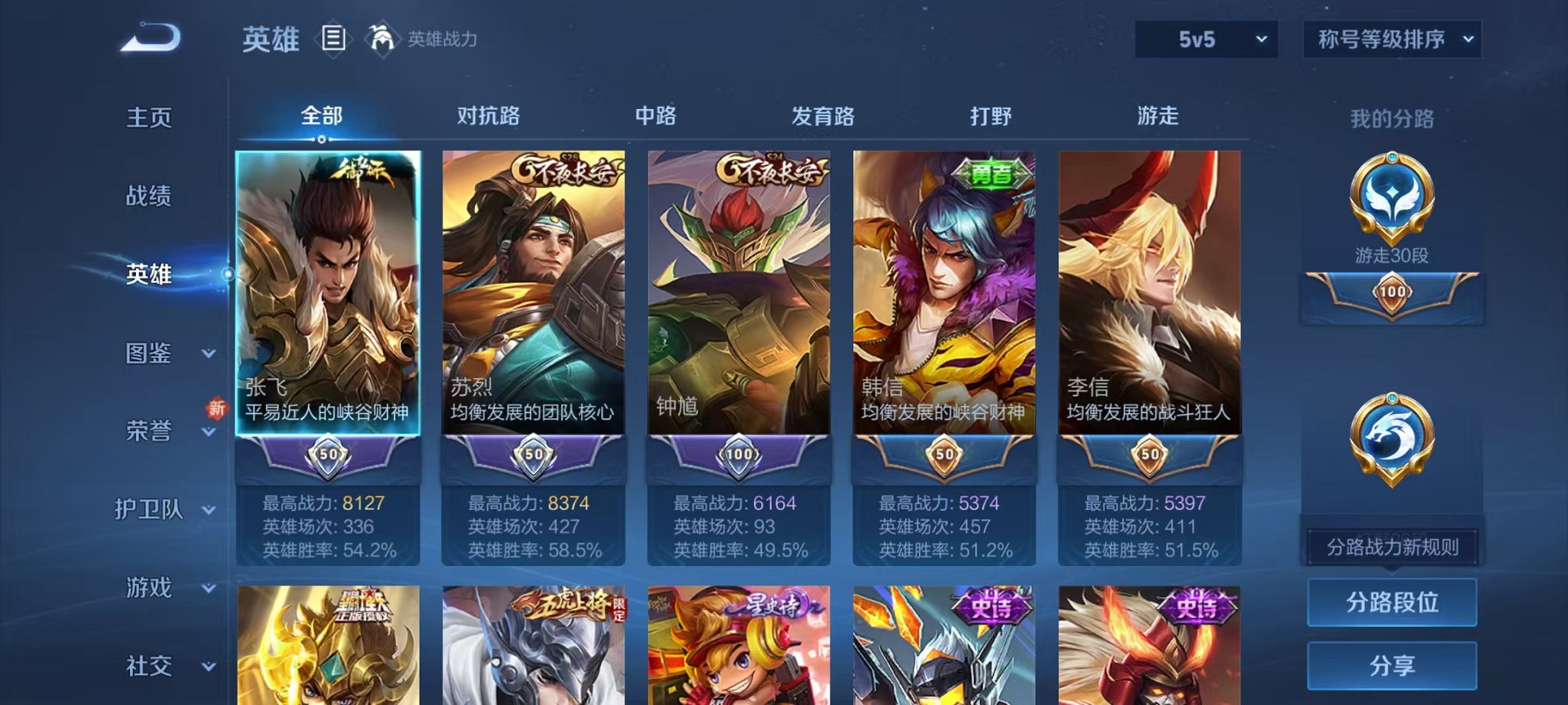 WZCMW3324504王者荣耀账号详情图2