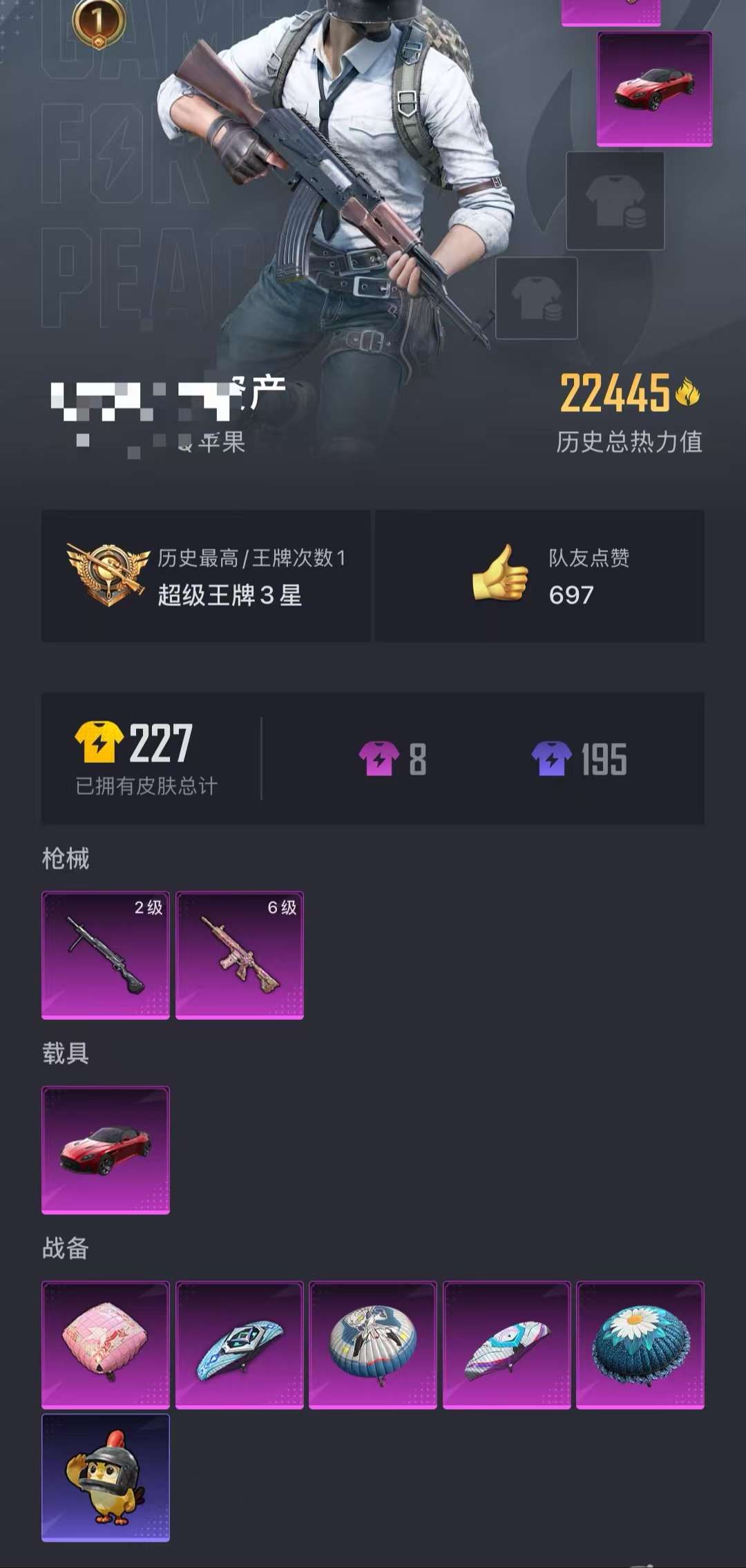 HPCMW3419407和平精英账号详情图16 HPCMW3419407和平精英账号详情图16