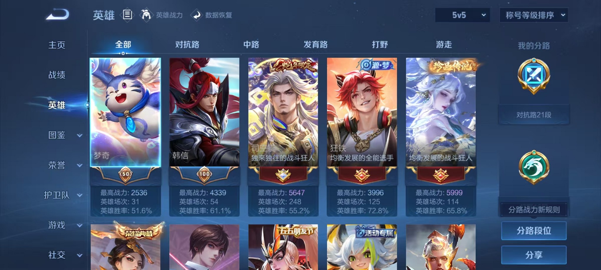 WZCMW3355182王者荣耀账号详情图2