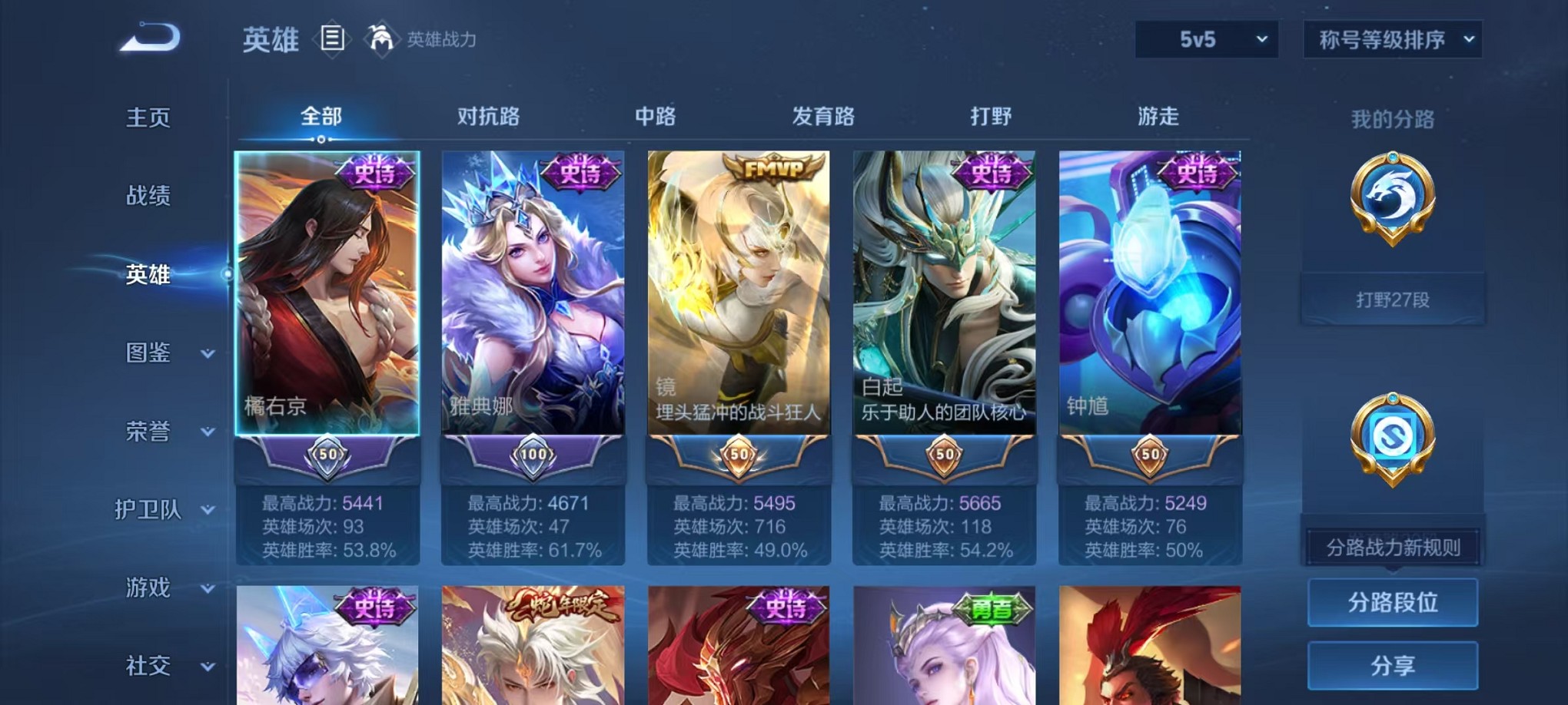 WZCMW3367691王者荣耀账号详情图3 WZCMW3367691王者荣耀账号详情图3