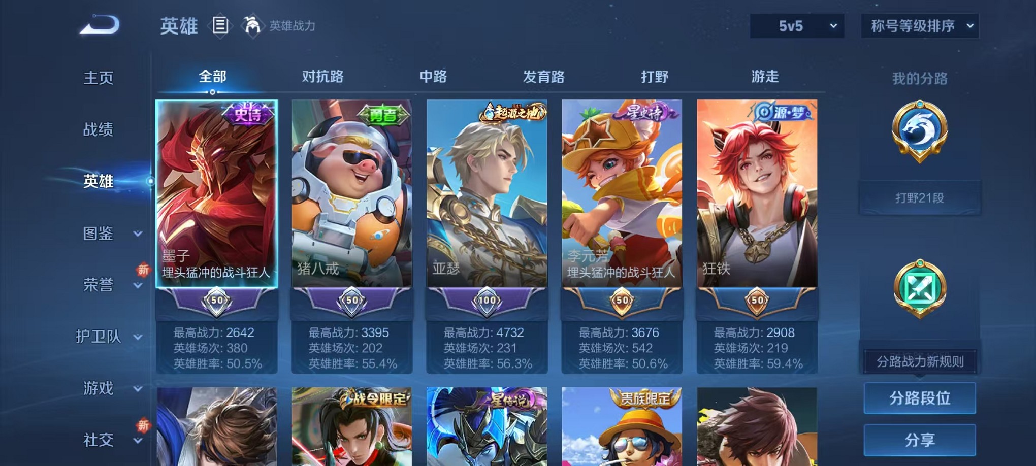 WZCMW3404160王者荣耀账号详情图2