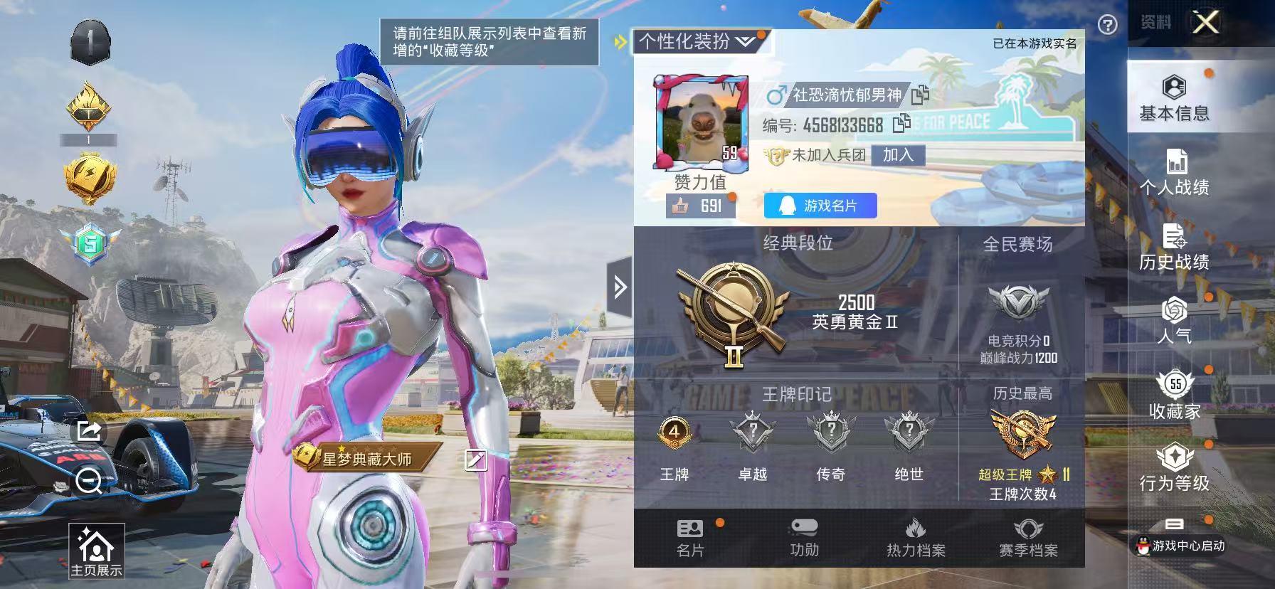 HPCMW468832和平精英账号详情图2