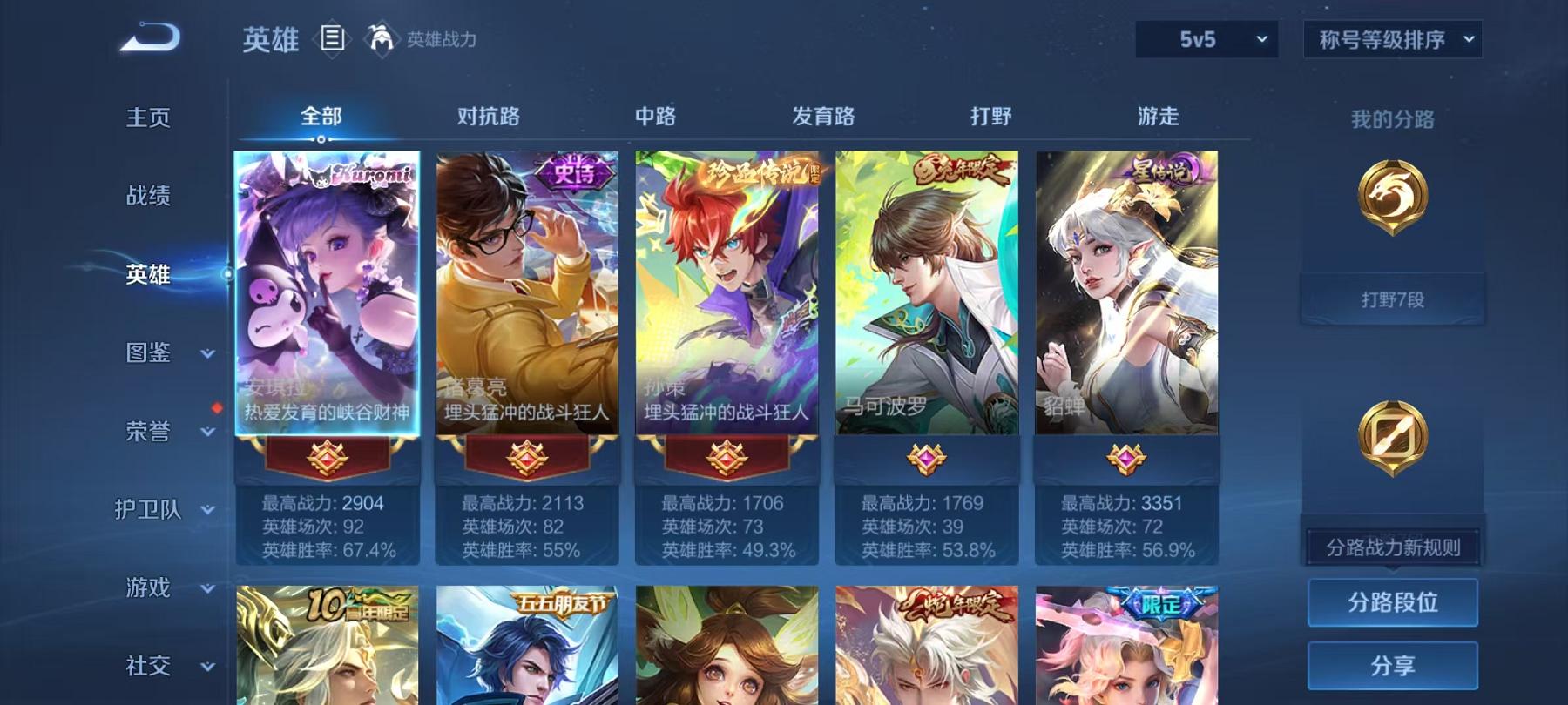 WZCMW4126838王者荣耀账号详情图2