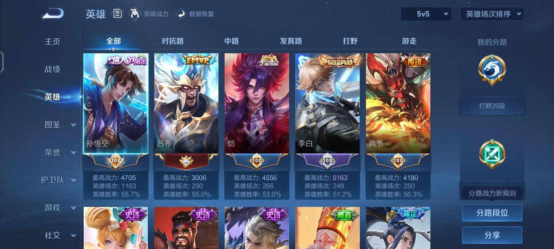 WZCMW4168015王者荣耀账号详情图2