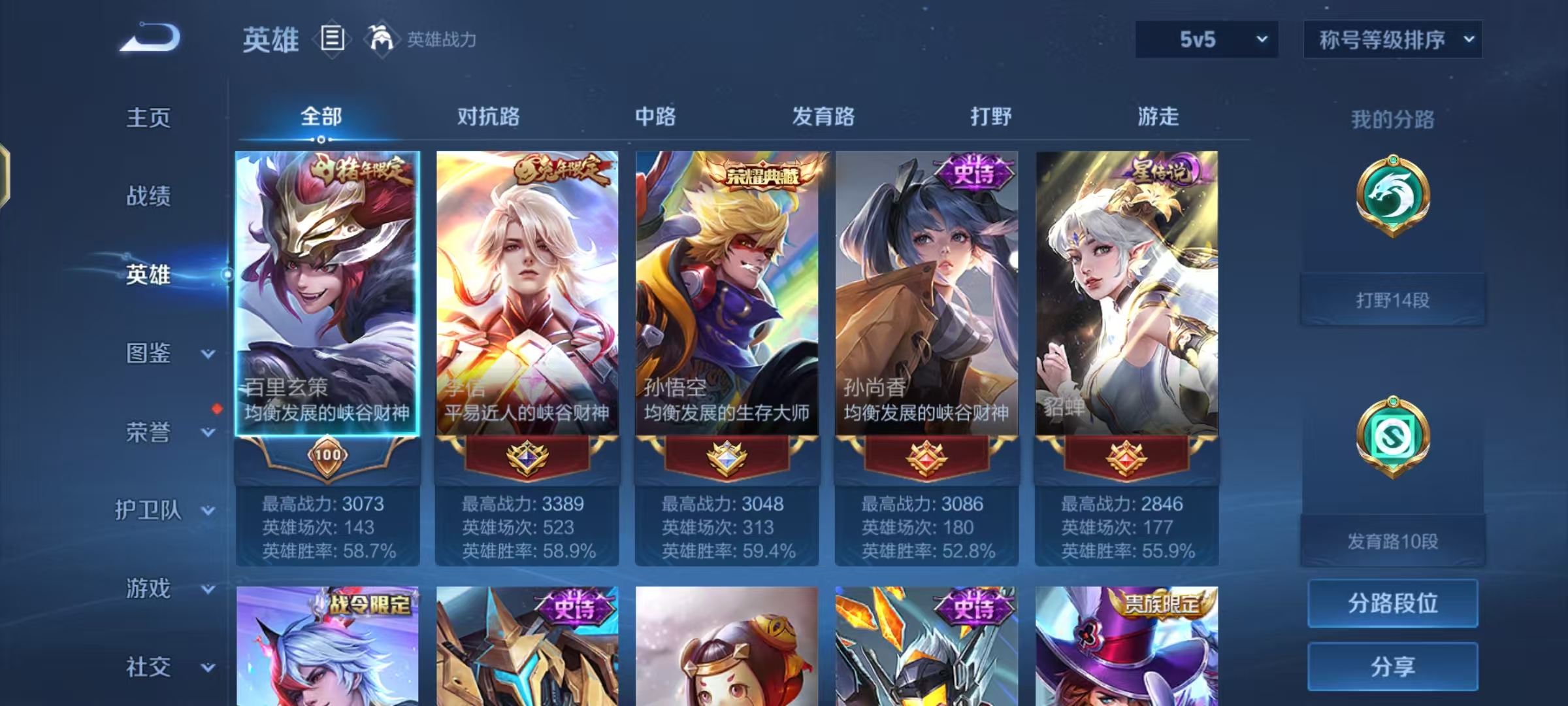 WZCMW4127441王者荣耀账号详情图2