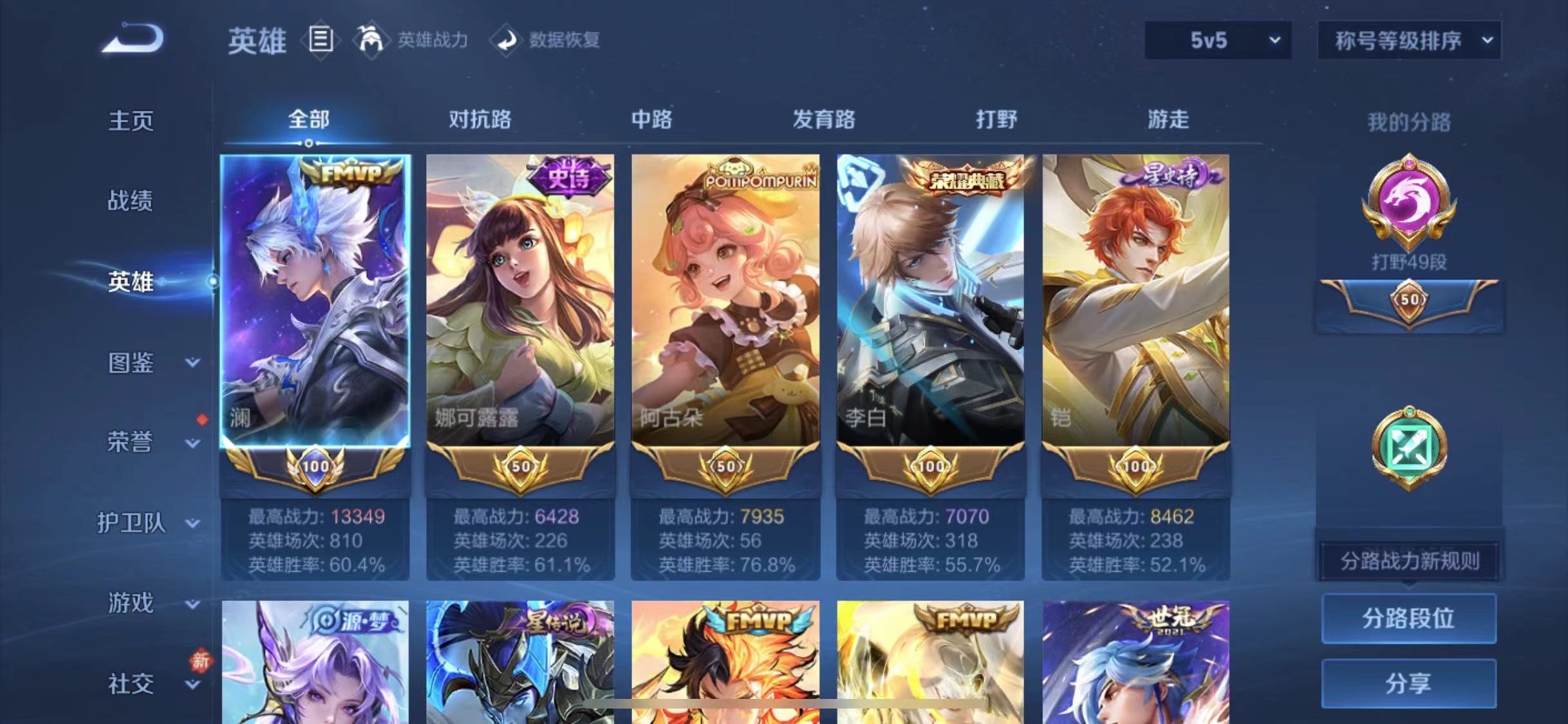 WZCMW4122198王者荣耀账号详情图2