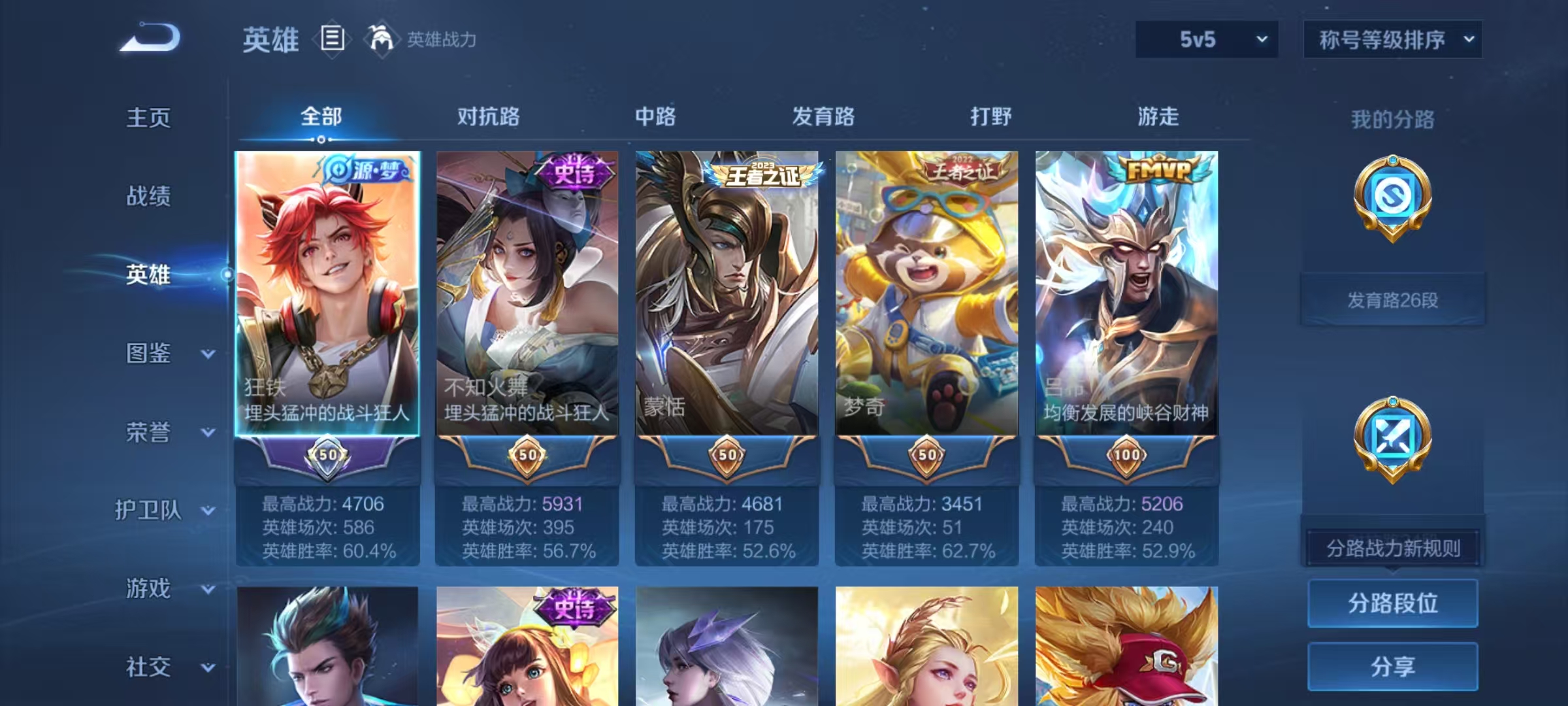 WZCMW4122485王者荣耀账号详情图2