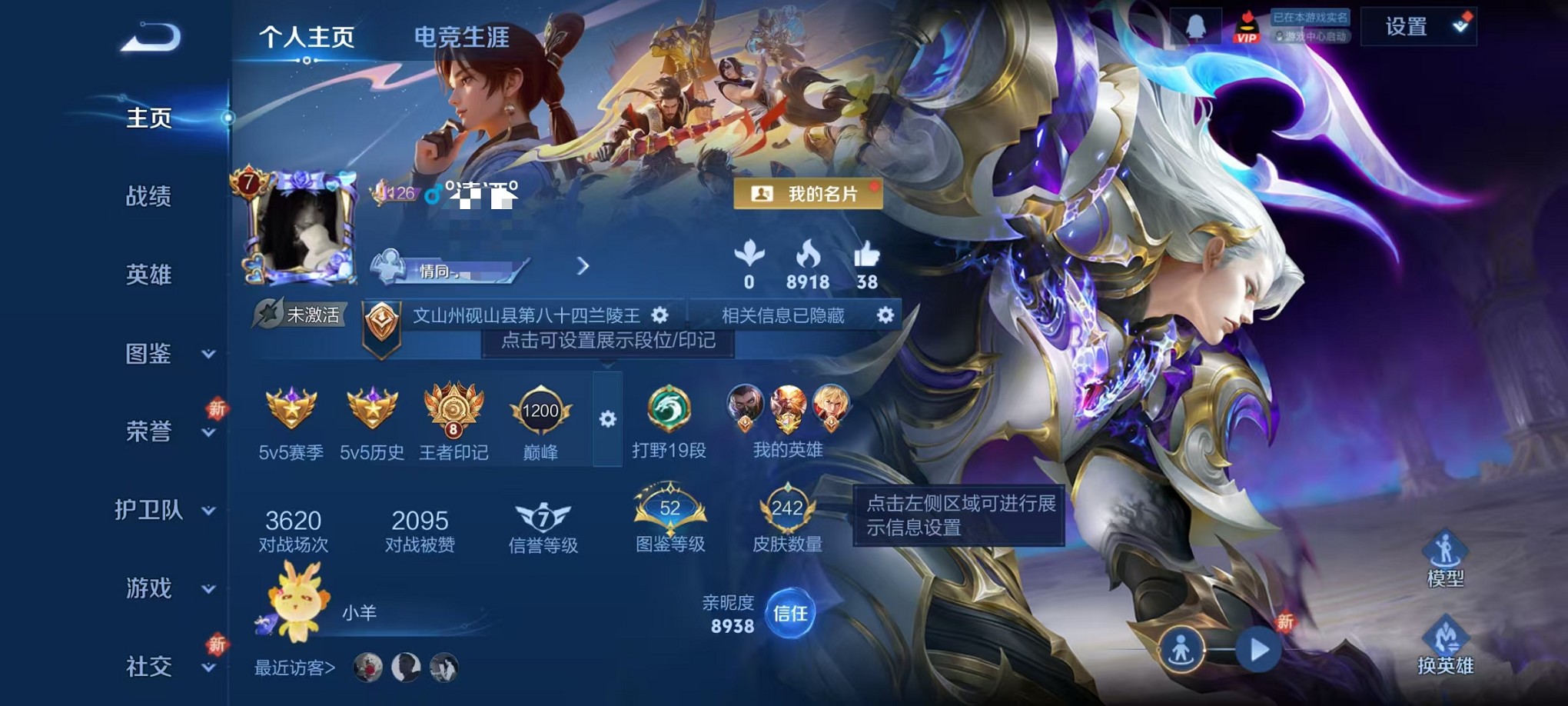 王者荣耀账号安卓QQ125英雄-242皮肤-【242皮肤1水晶1星元2珍品9传说 可秒换绑】安卓QQ-125英雄-242