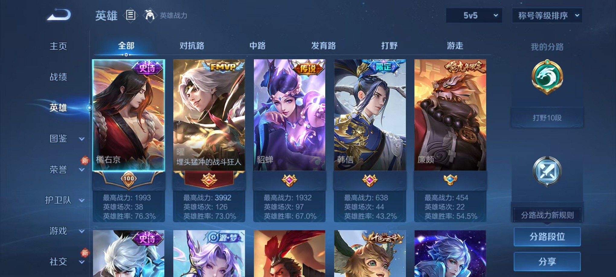 WZCMW3385461王者荣耀账号详情图3