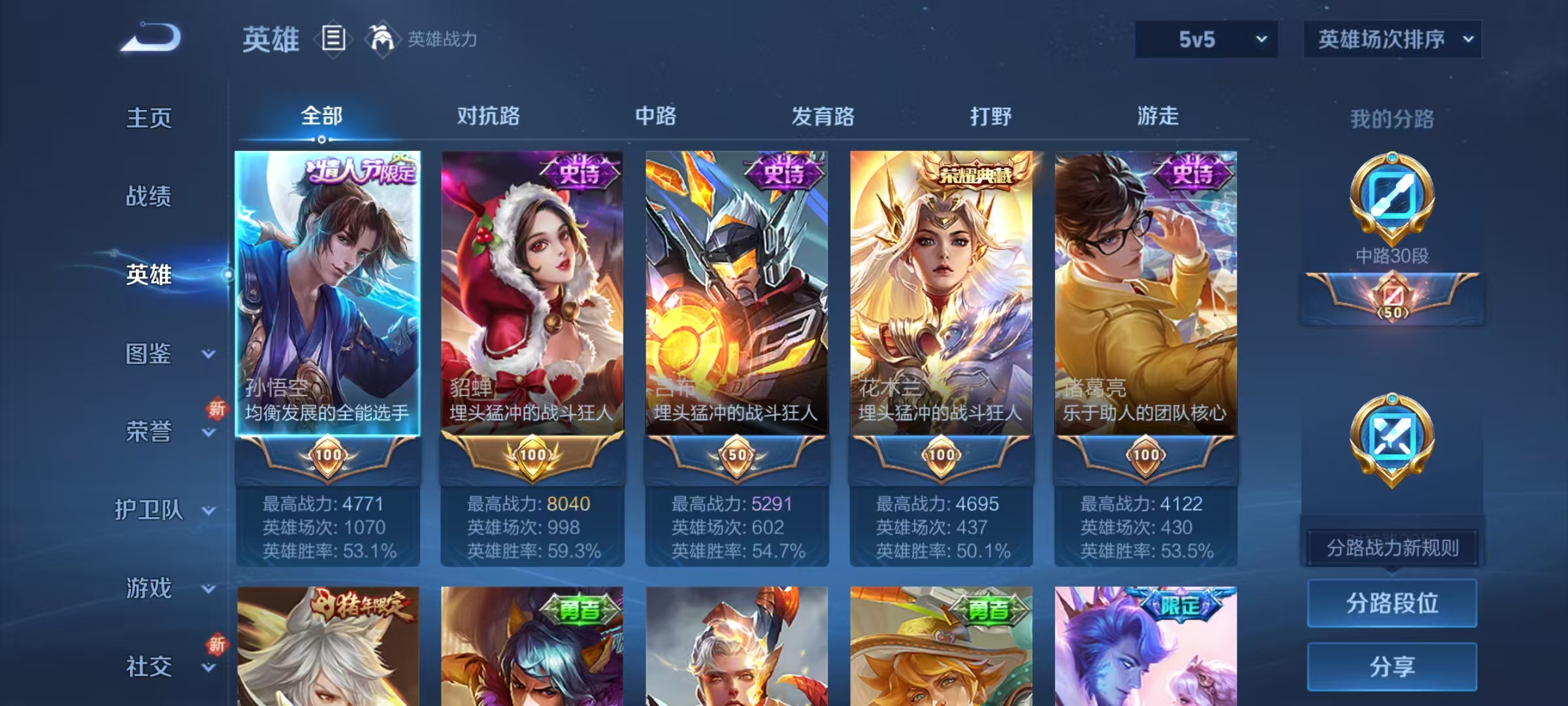 WZCMW3405409王者荣耀账号详情图3