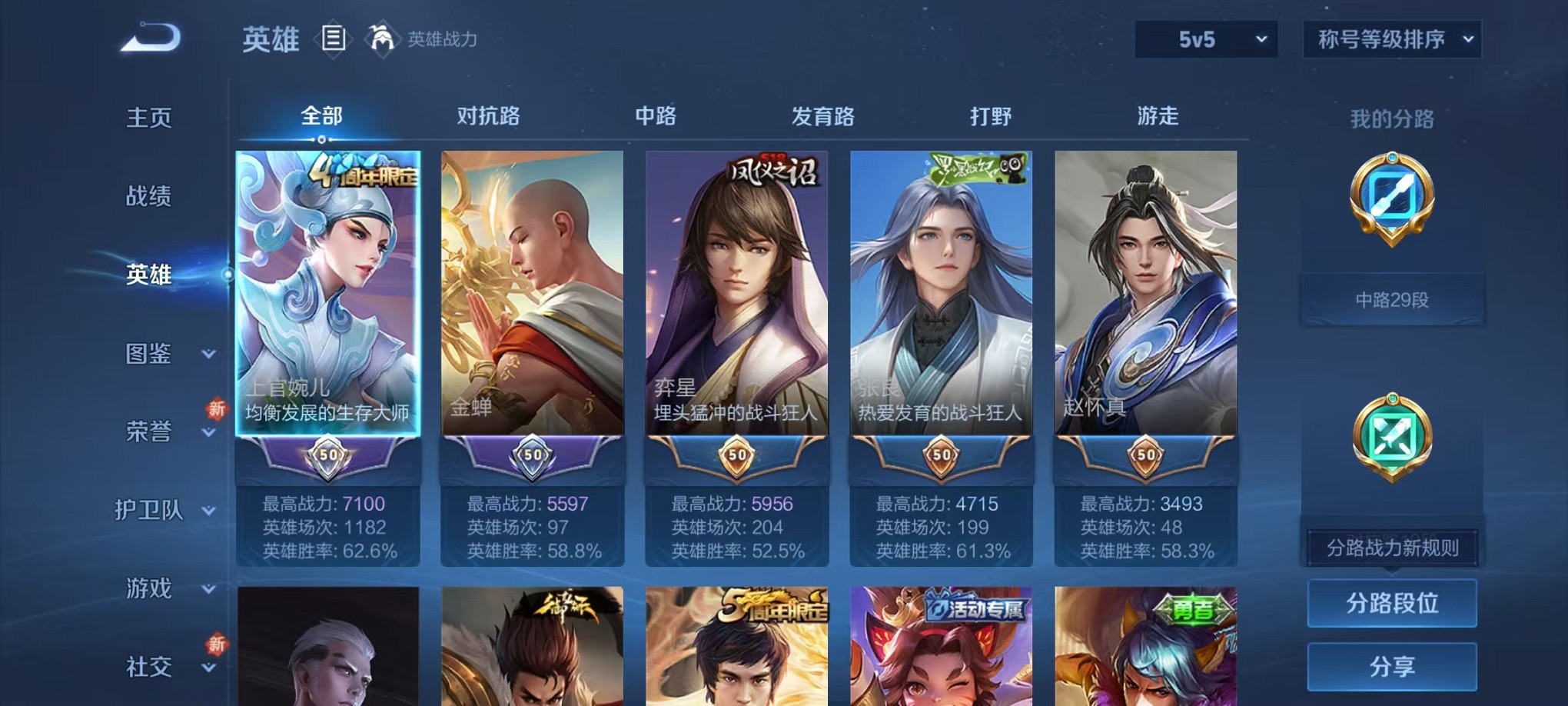 WZCMW3405758王者荣耀账号详情图2